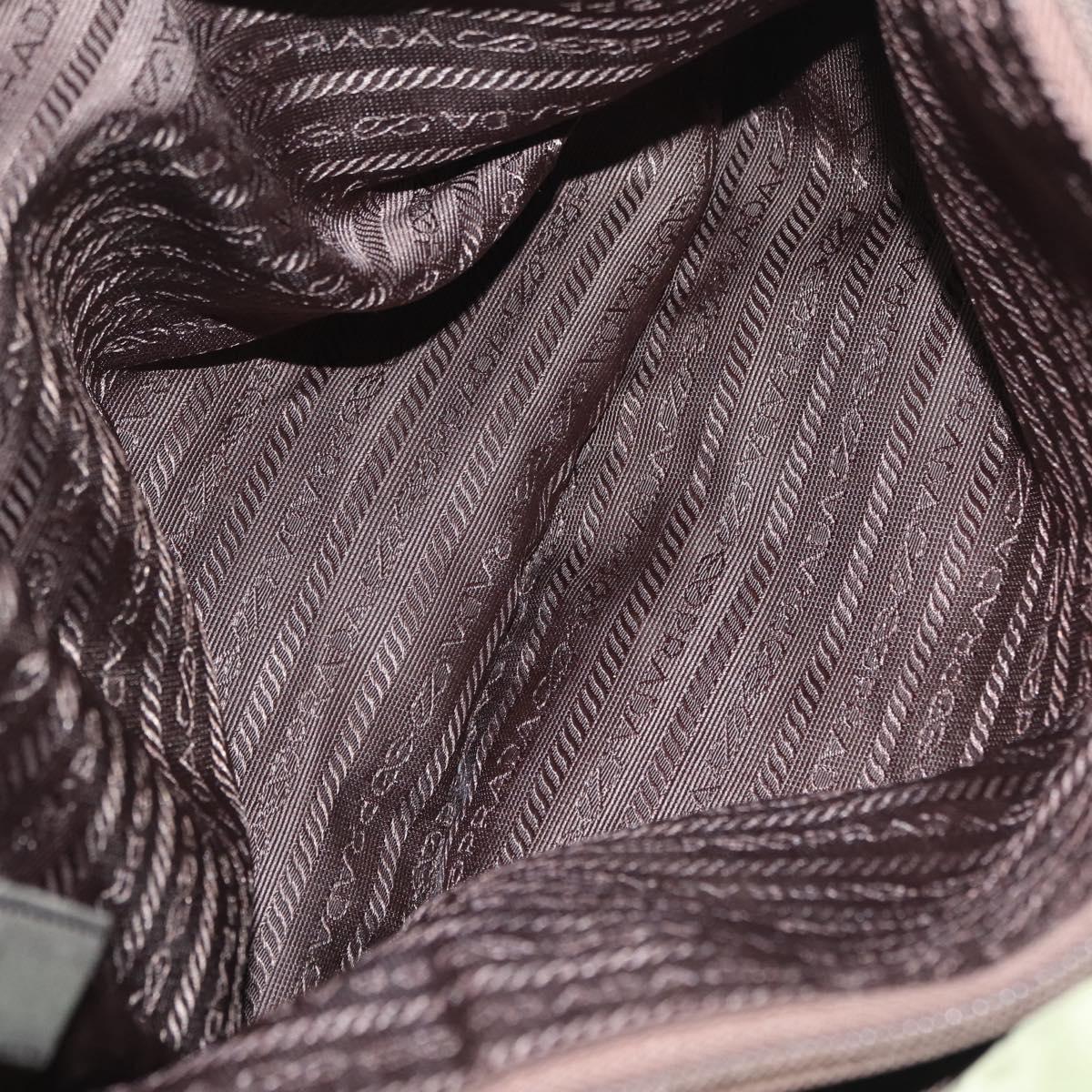 PRADA Tote Bag Nylon Green Auth 213037