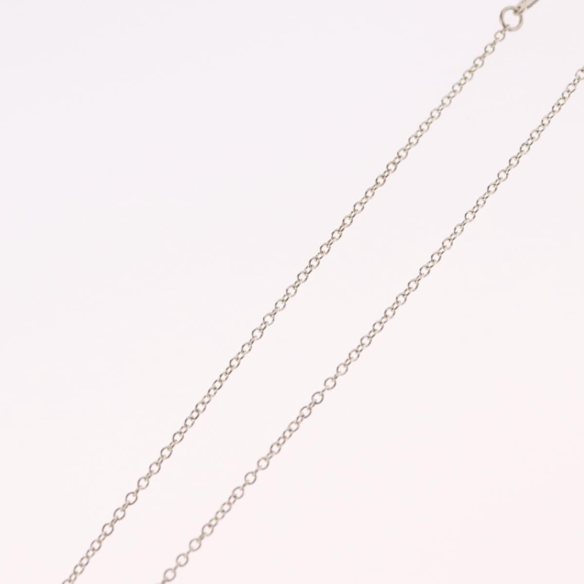 Tiffany & Co. Open Heart Necklace Ag925 Silver Auth 213039M