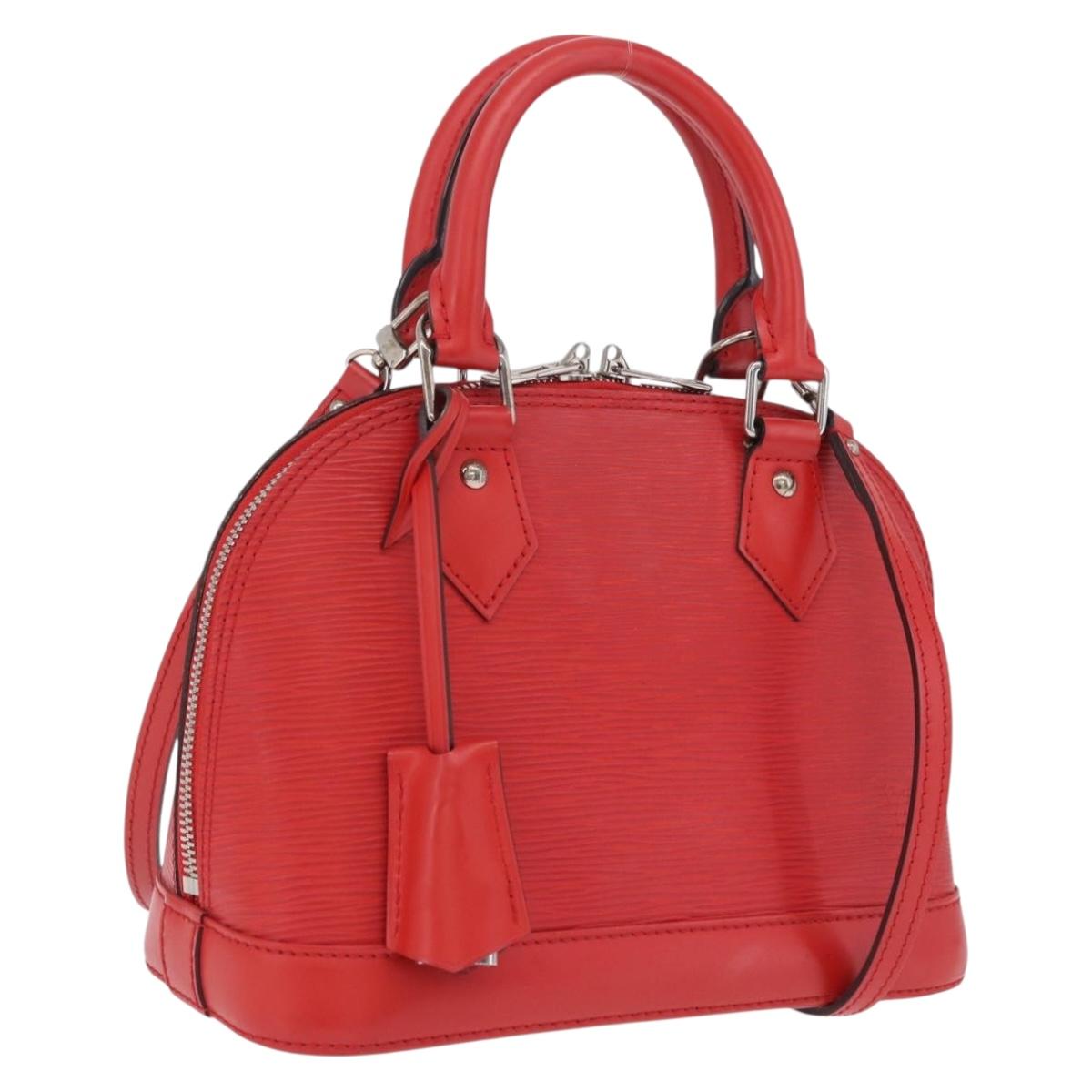 LOUIS VUITTON Epi Alma BB Hand Bag 2way Red Carmine M40850 LV Auth 213059V