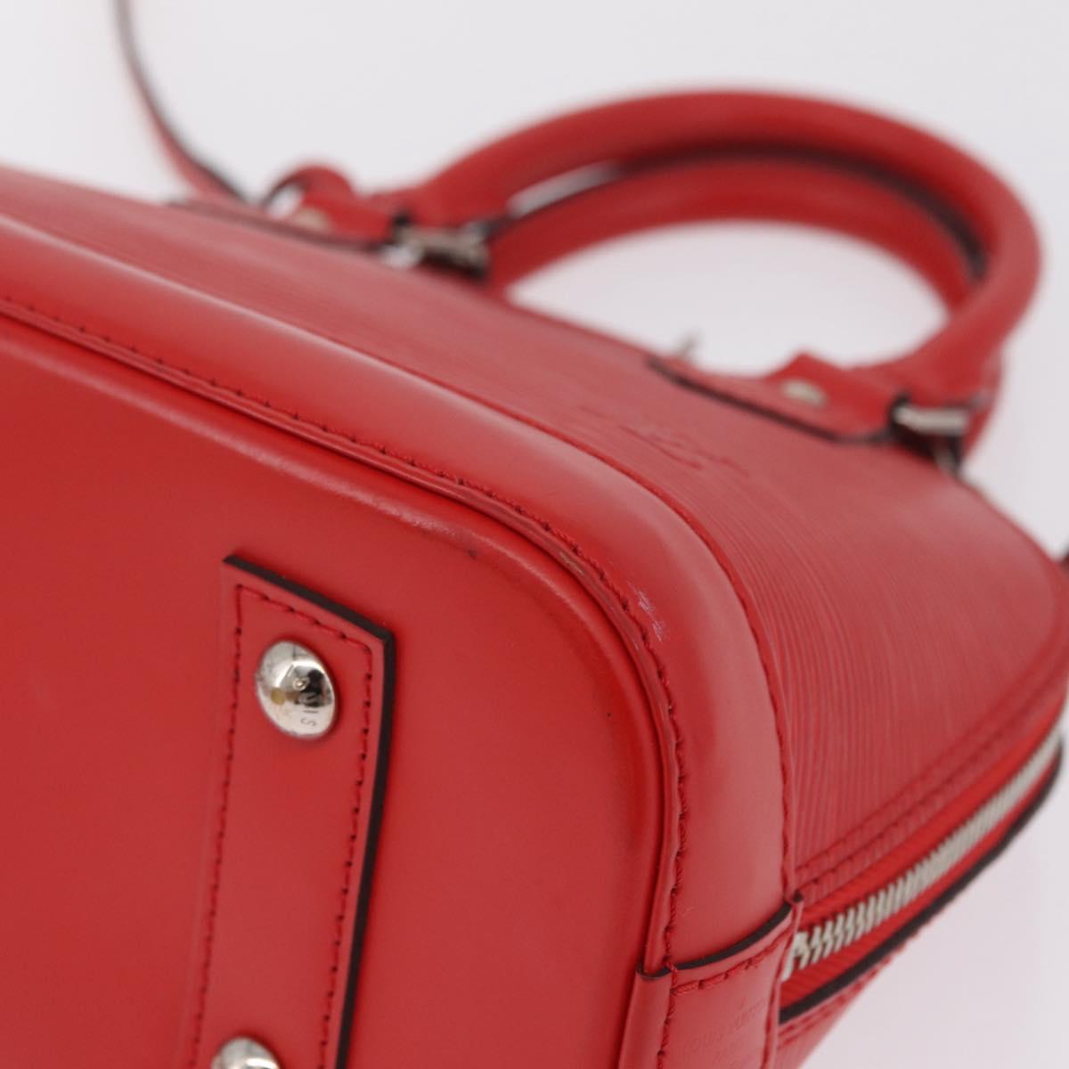 LOUIS VUITTON Epi Alma BB Hand Bag 2way Red Carmine M40850 LV Auth 213059V