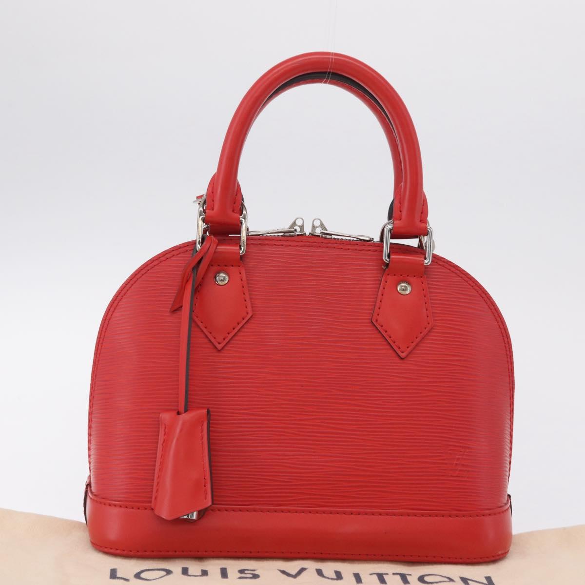 LOUIS VUITTON Epi Alma BB Hand Bag 2way Red Carmine M40850 LV Auth 213059V