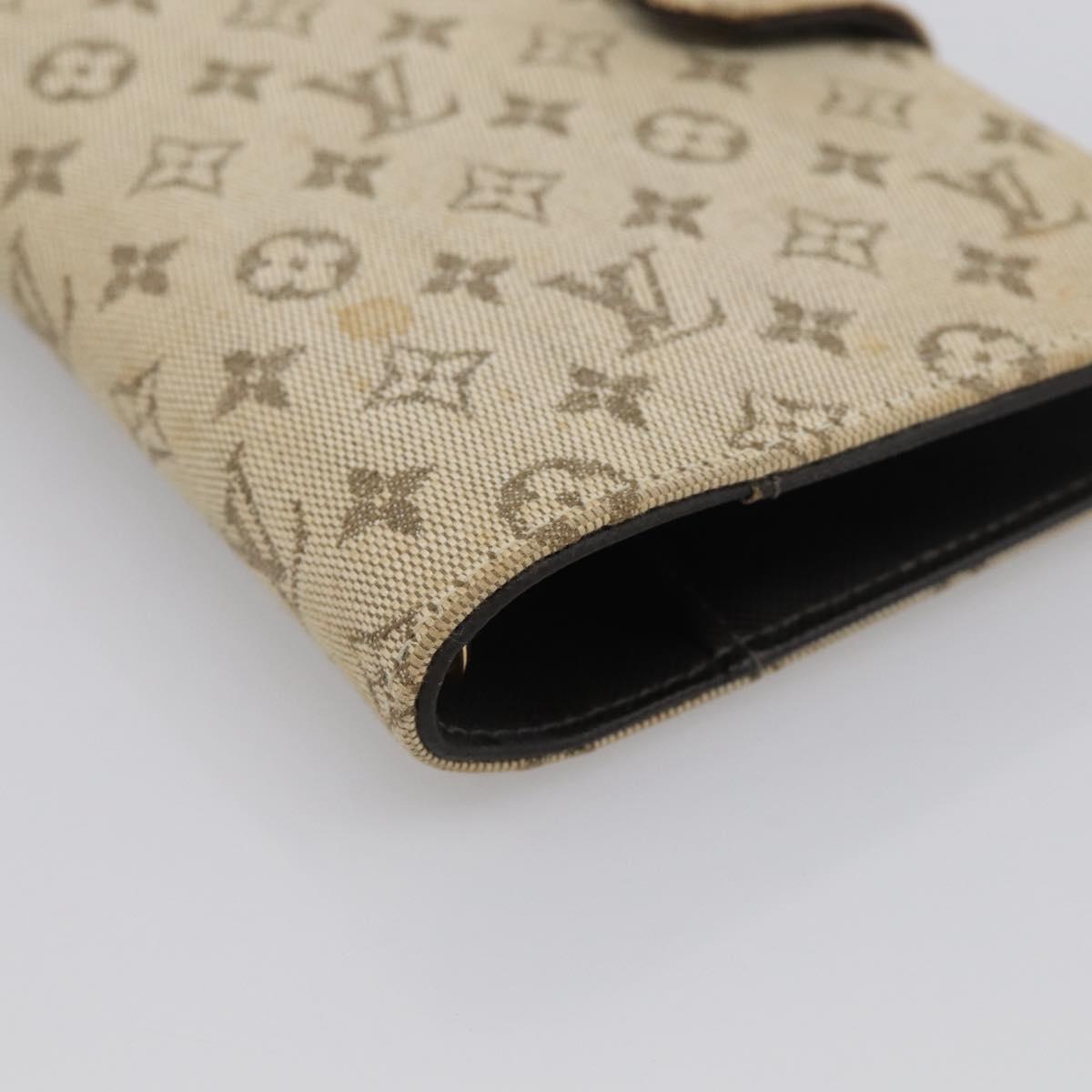 LOUIS VUITTON Monogram Mini Agenda PM Day Planner Cover Khaki R20911 Auth 213068