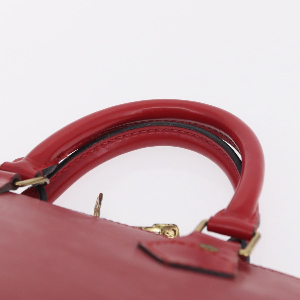 LOUIS VUITTON Epi Alma Hand Bag Castilian Red M52147 LV Auth 213072
