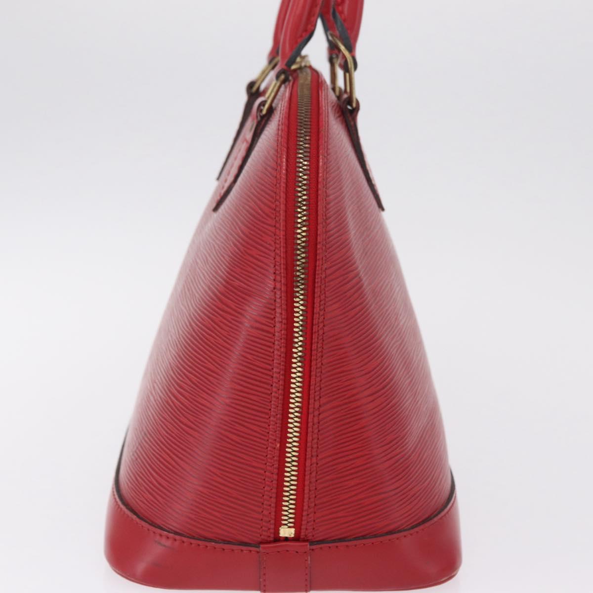 LOUIS VUITTON Epi Alma Hand Bag Castilian Red M52147 LV Auth 213072