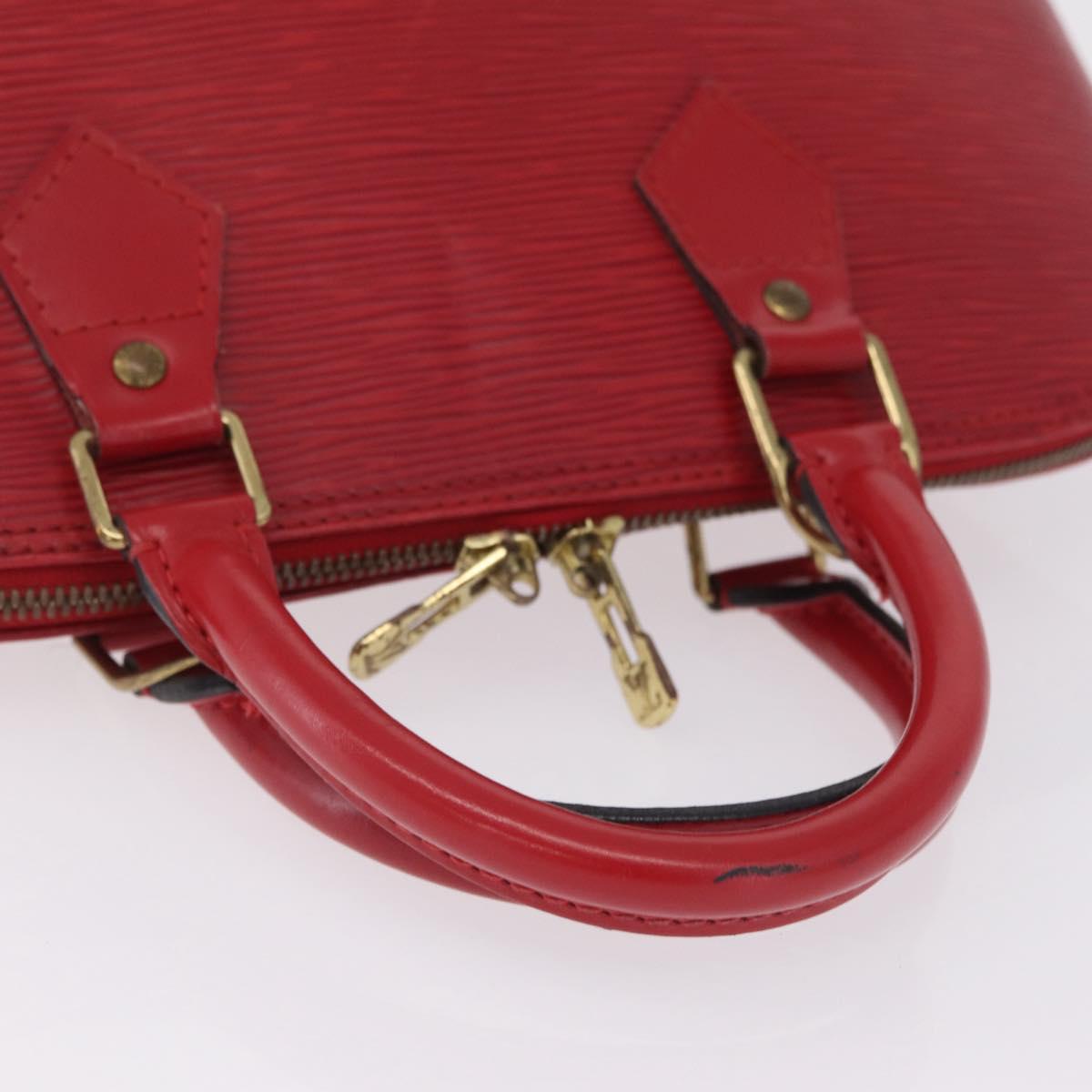 LOUIS VUITTON Epi Alma Hand Bag Castilian Red M52147 LV Auth 213072