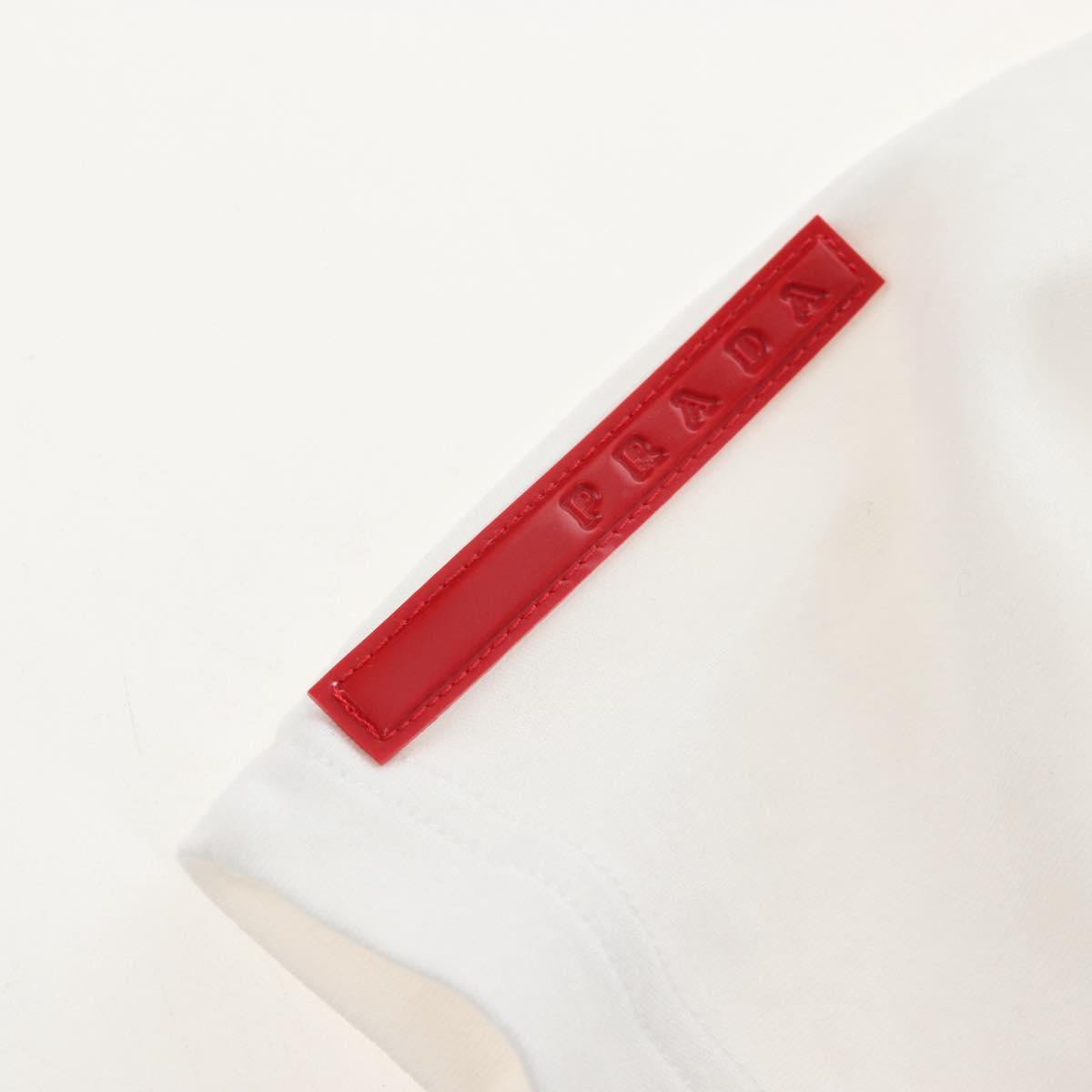 PRADA Sports TShirt Shirt cotton L White Auth 213076A