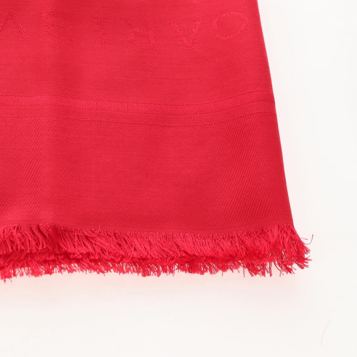 BVLGARI Stole Silk Red Auth 213083M