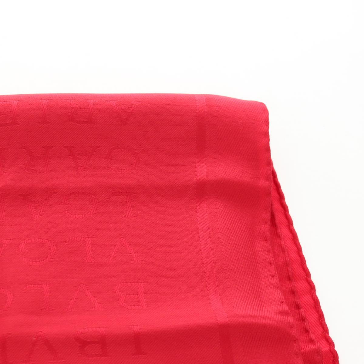 BVLGARI Stole Silk Red Auth 213083M