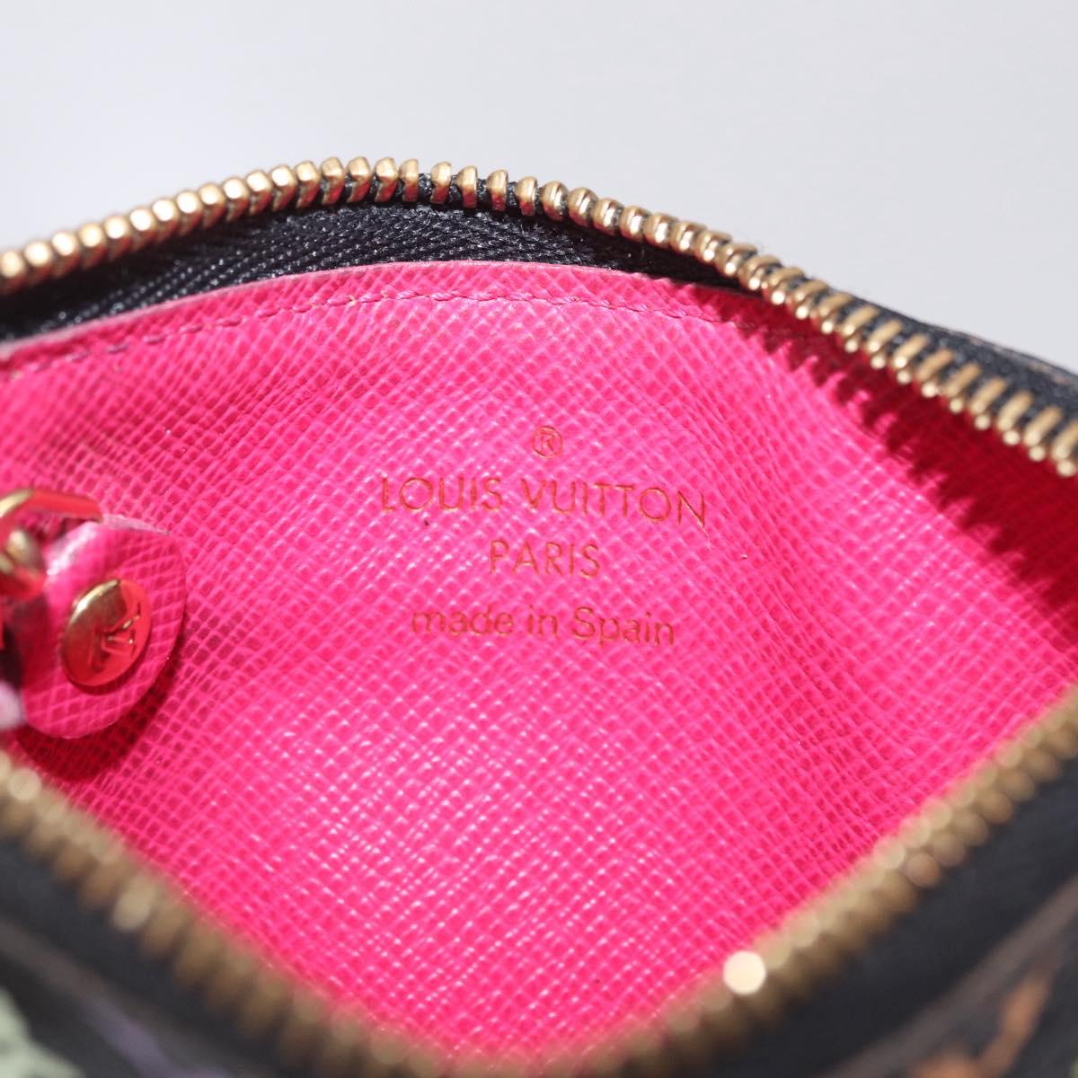 LOUIS VUITTON Monogram Multicolor Pochette Cles NM Black M60279 LV Auth 213132V