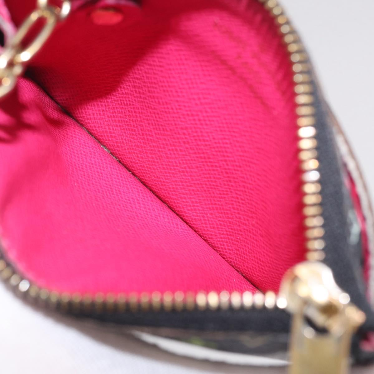 LOUIS VUITTON Monogram Multicolor Pochette Cles NM Black M60279 LV Auth 213132V