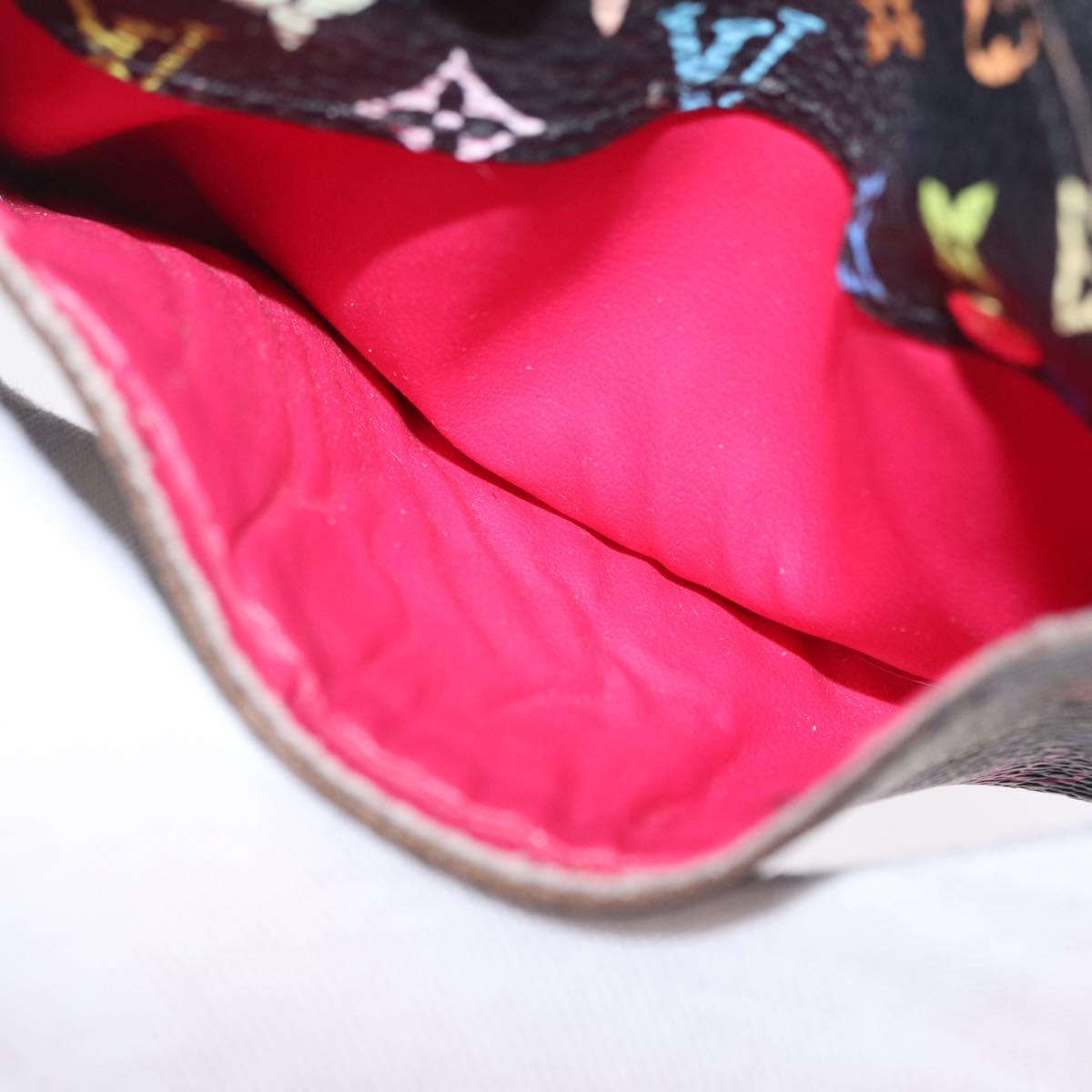 LOUIS VUITTON Monogram Multicolor Pochette Cles NM Black M60279 LV Auth 213132V