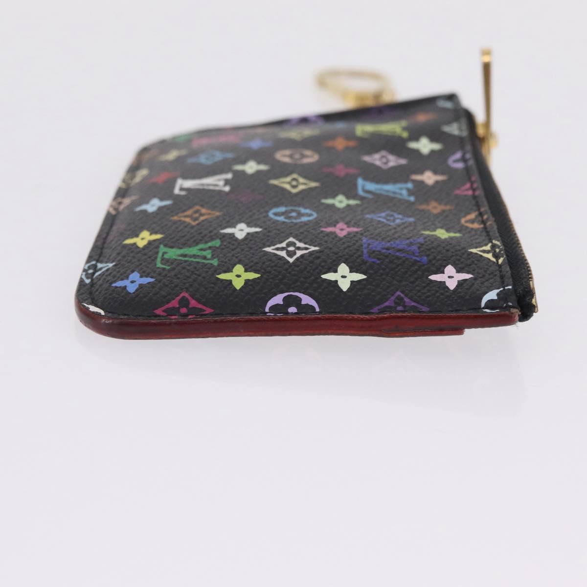 LOUIS VUITTON Monogram Multicolor Pochette Cles NM Black M60279 LV Auth 213132V