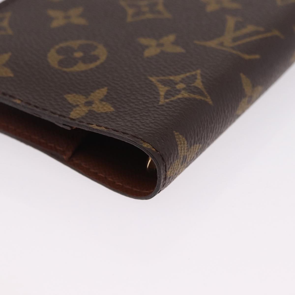 LOUIS VUITTON Monogram Agenda PM Day Planner Cover R20005 LV Auth 213134M