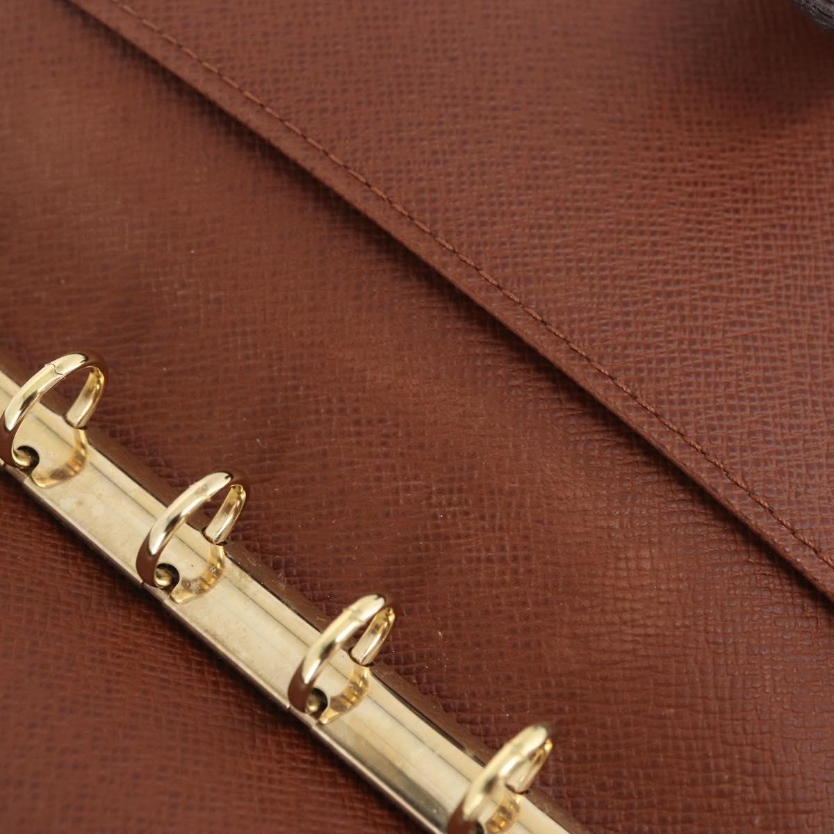 LOUIS VUITTON Monogram Agenda PM Day Planner Cover R20005 LV Auth 213134M