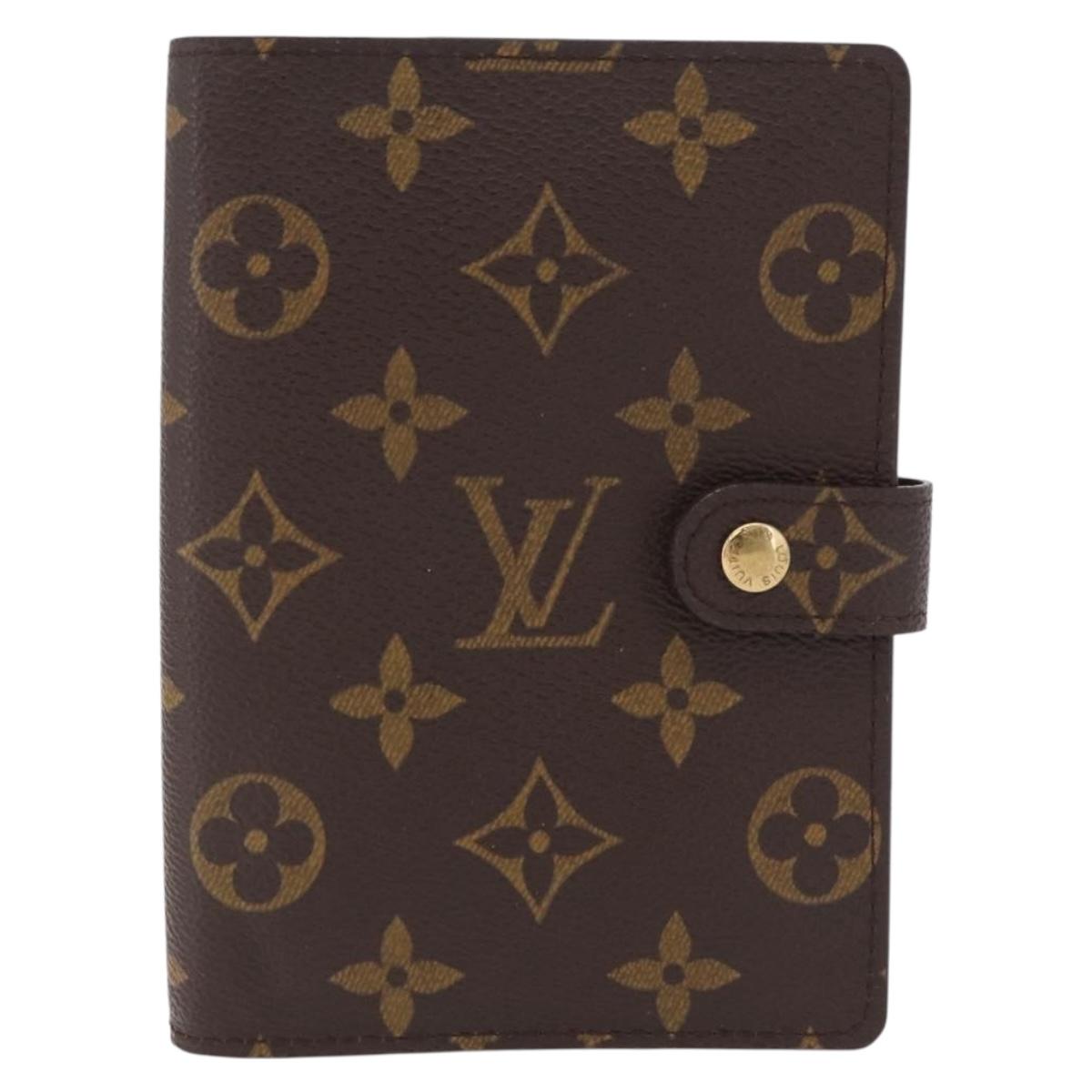 LOUIS VUITTON Monogram Agenda PM Day Planner Cover R20005 LV Auth 213134M