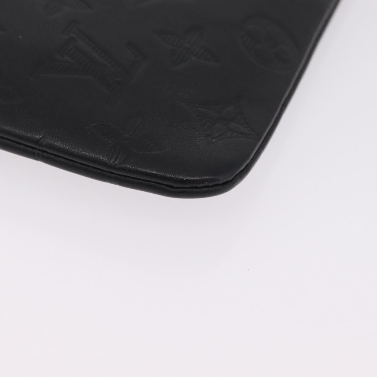 LOUIS VUITTON Monogram Shadow Pochette Discovery PM Black M44335 LV Auth 213135A