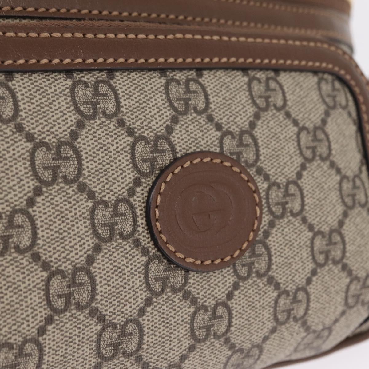 GUCCI GG Supreme Bum Bag Shoulder Bag PVC Beige Gold 733240 Auth 213138SAM
