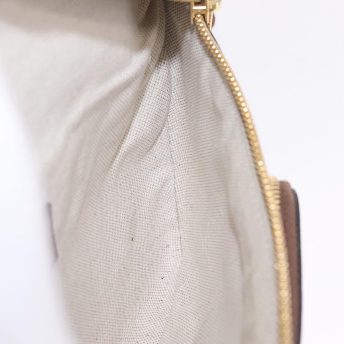 GUCCI GG Supreme Bum Bag Shoulder Bag PVC Beige Gold 733240 Auth 213138SAM