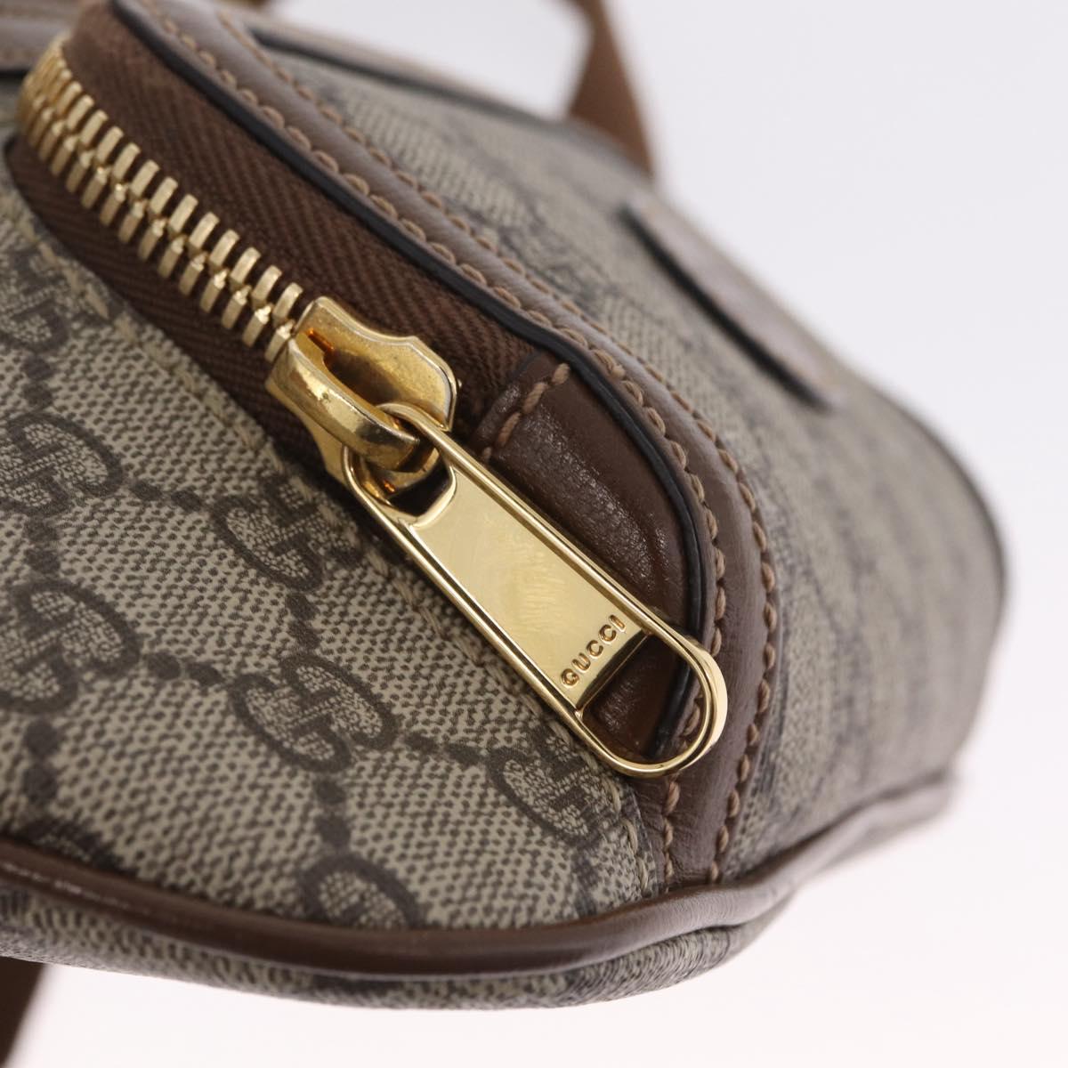 GUCCI GG Supreme Bum Bag Shoulder Bag PVC Beige Gold 733240 Auth 213138SAM