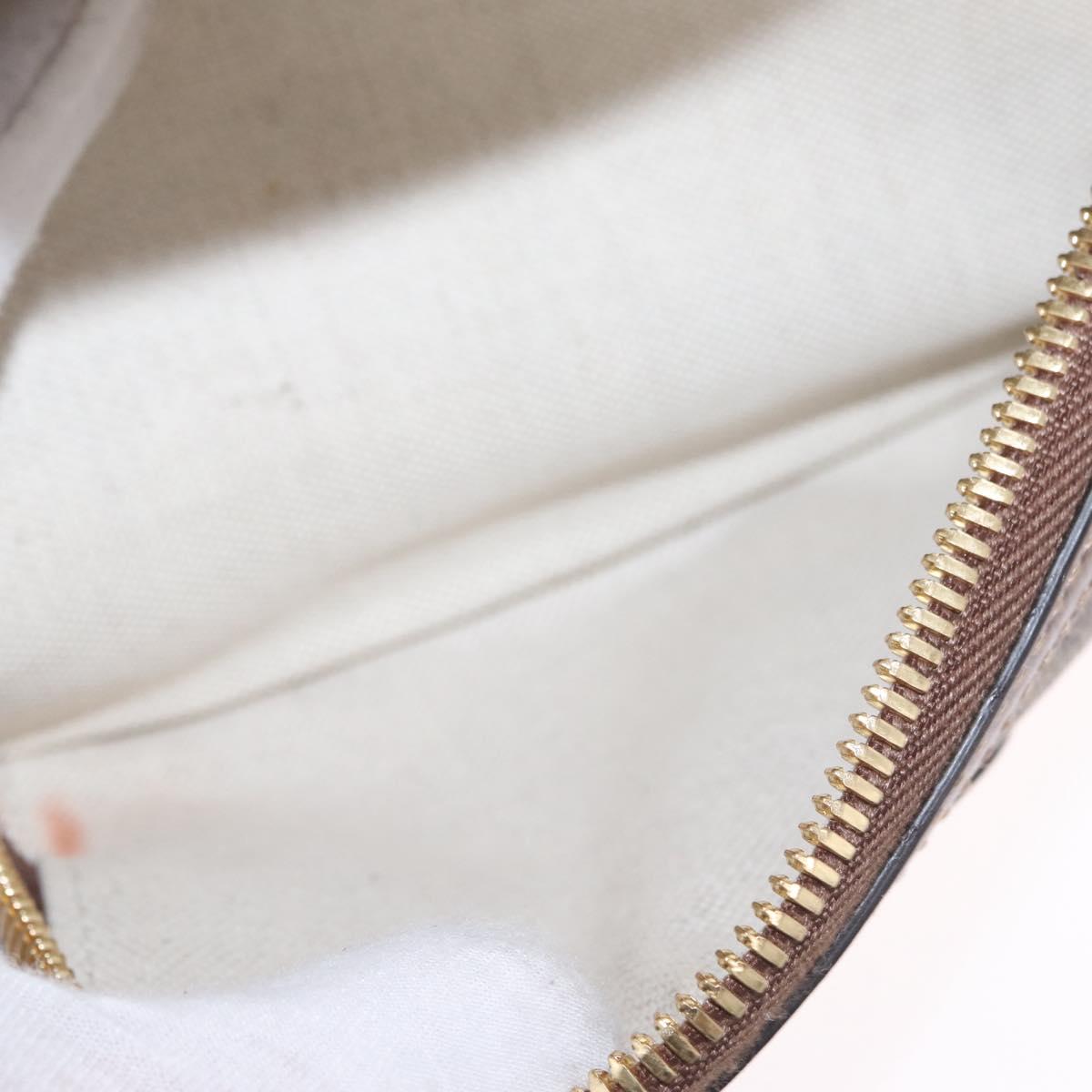 GUCCI GG Supreme Bum Bag Shoulder Bag PVC Beige Gold 733240 Auth 213138SAM