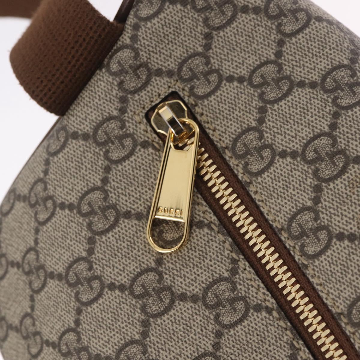 GUCCI GG Supreme Bum Bag Shoulder Bag PVC Beige Gold 733240 Auth 213138SAM