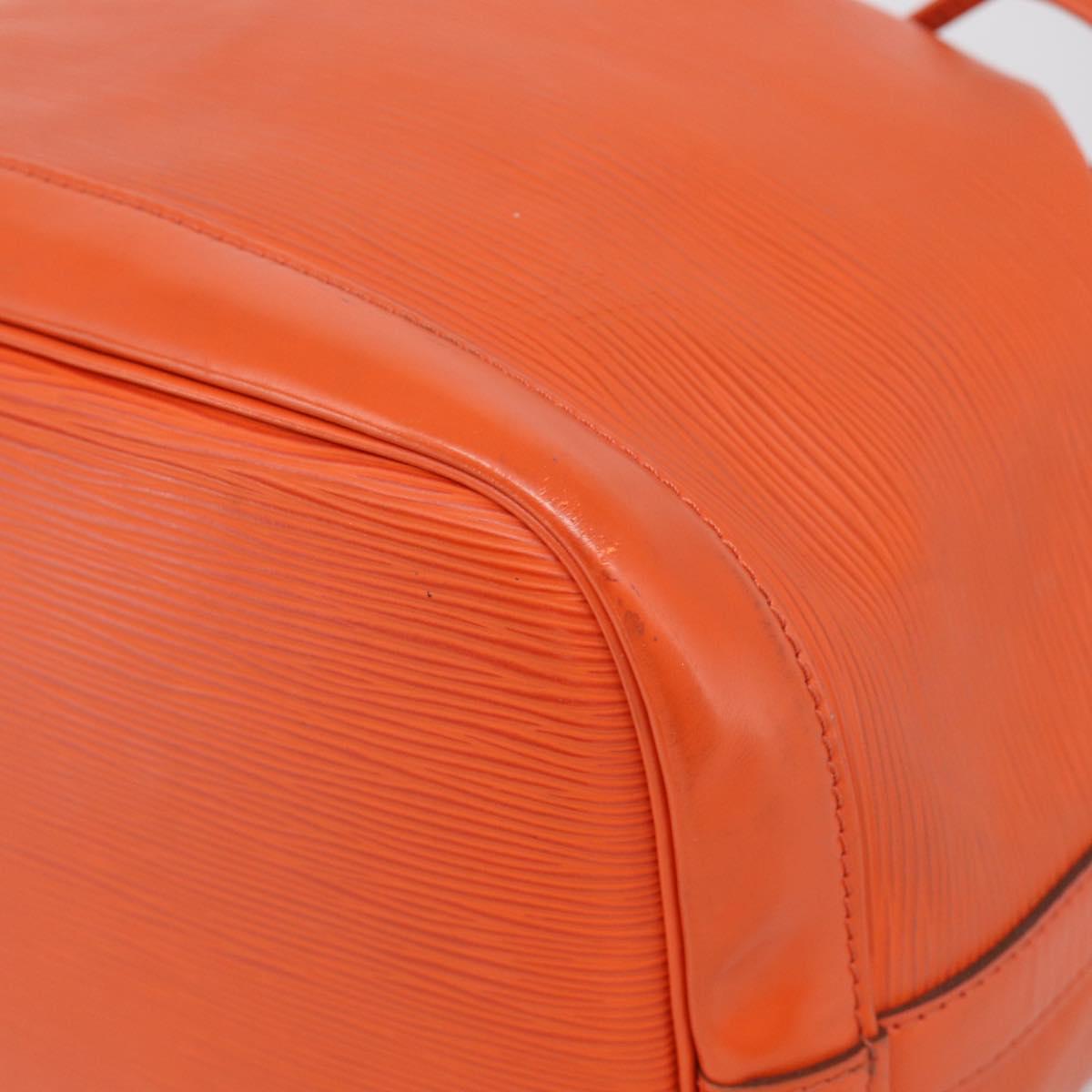 LOUIS VUITTON Epi Petit Noe Shoulder Bag Orange Pimon LV Auth 213161A
