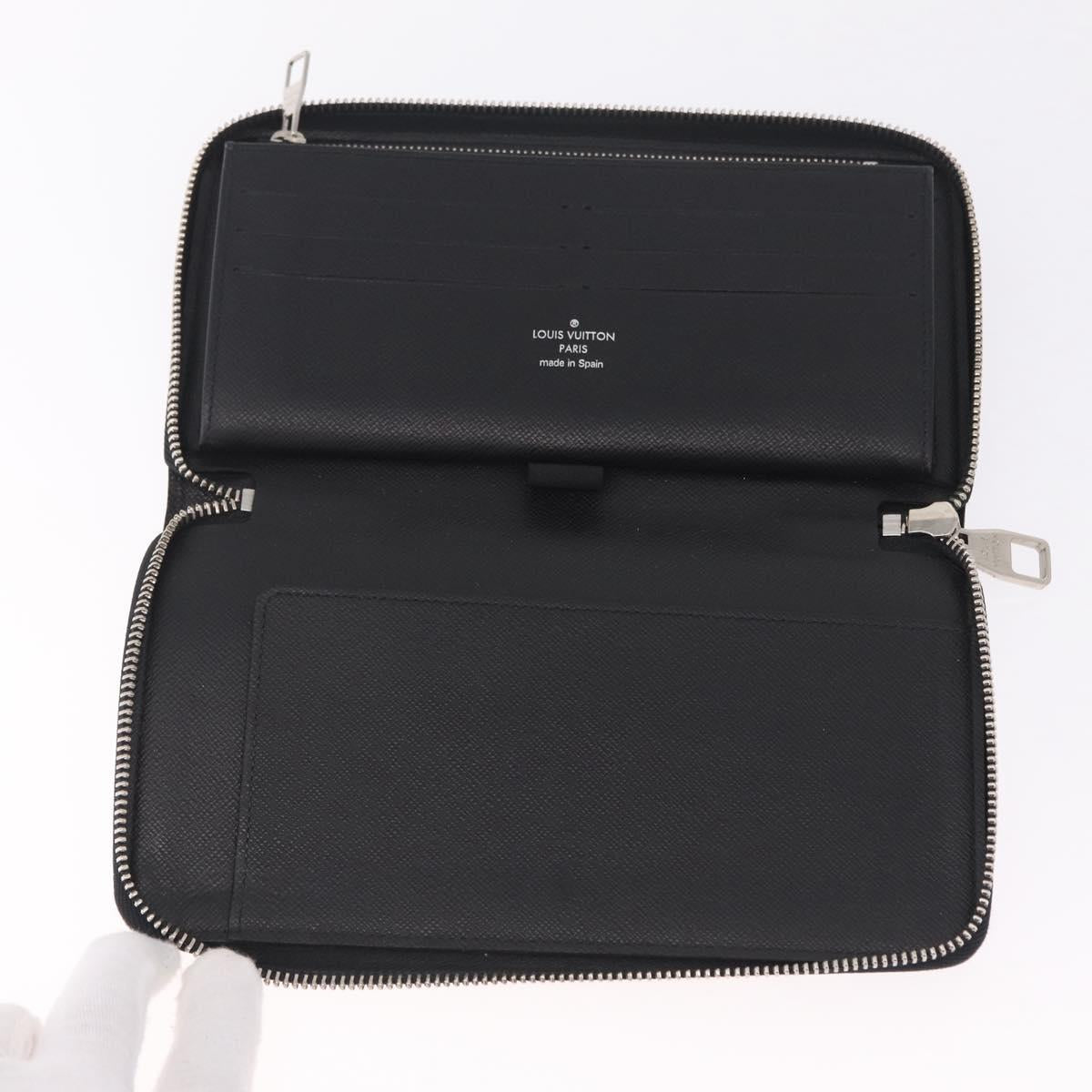 LOUIS VUITTON Damier Graphite Zippy Organizer Long Wallet N63077 LV Auth 213172M