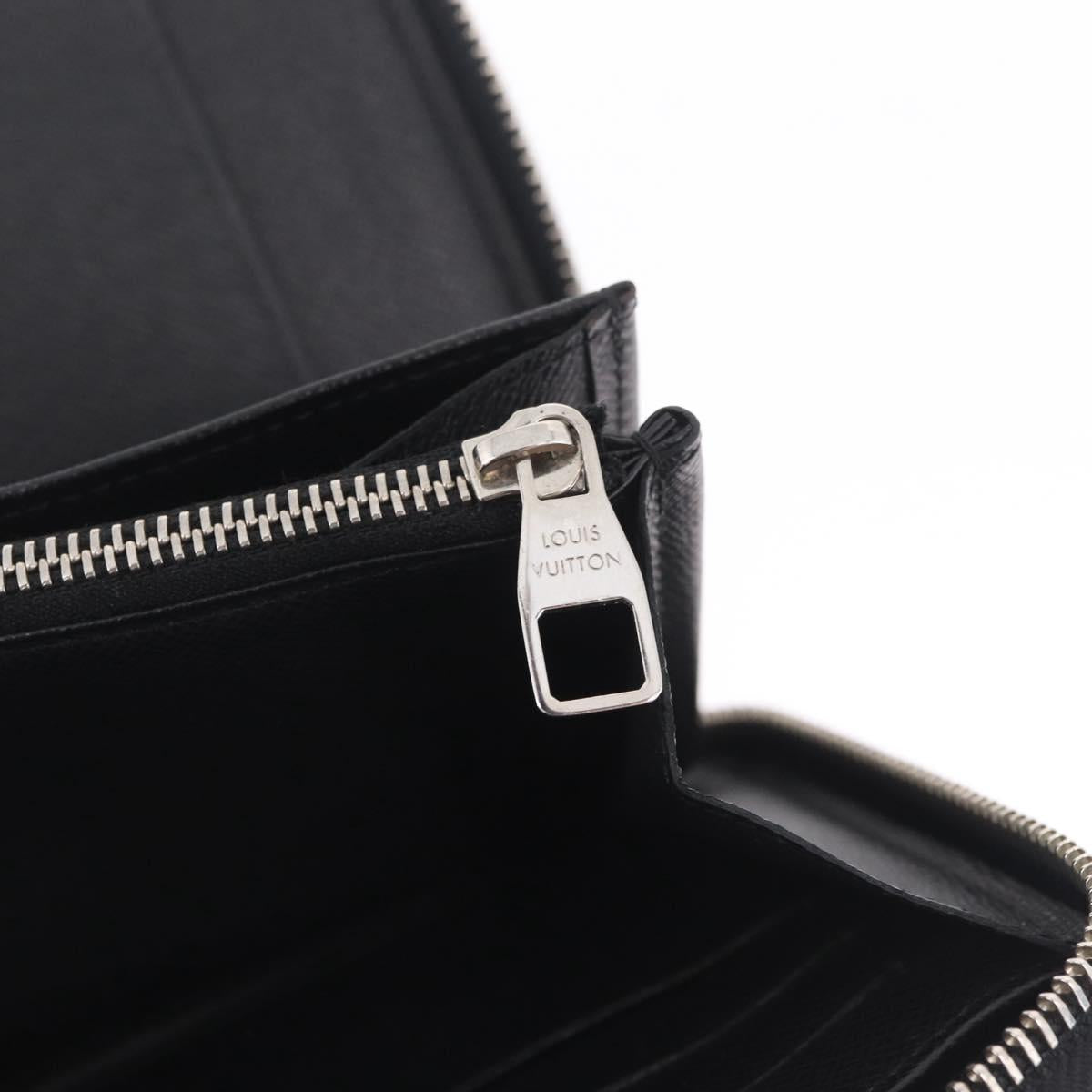 LOUIS VUITTON Damier Graphite Zippy Organizer Long Wallet N63077 LV Auth 213172M