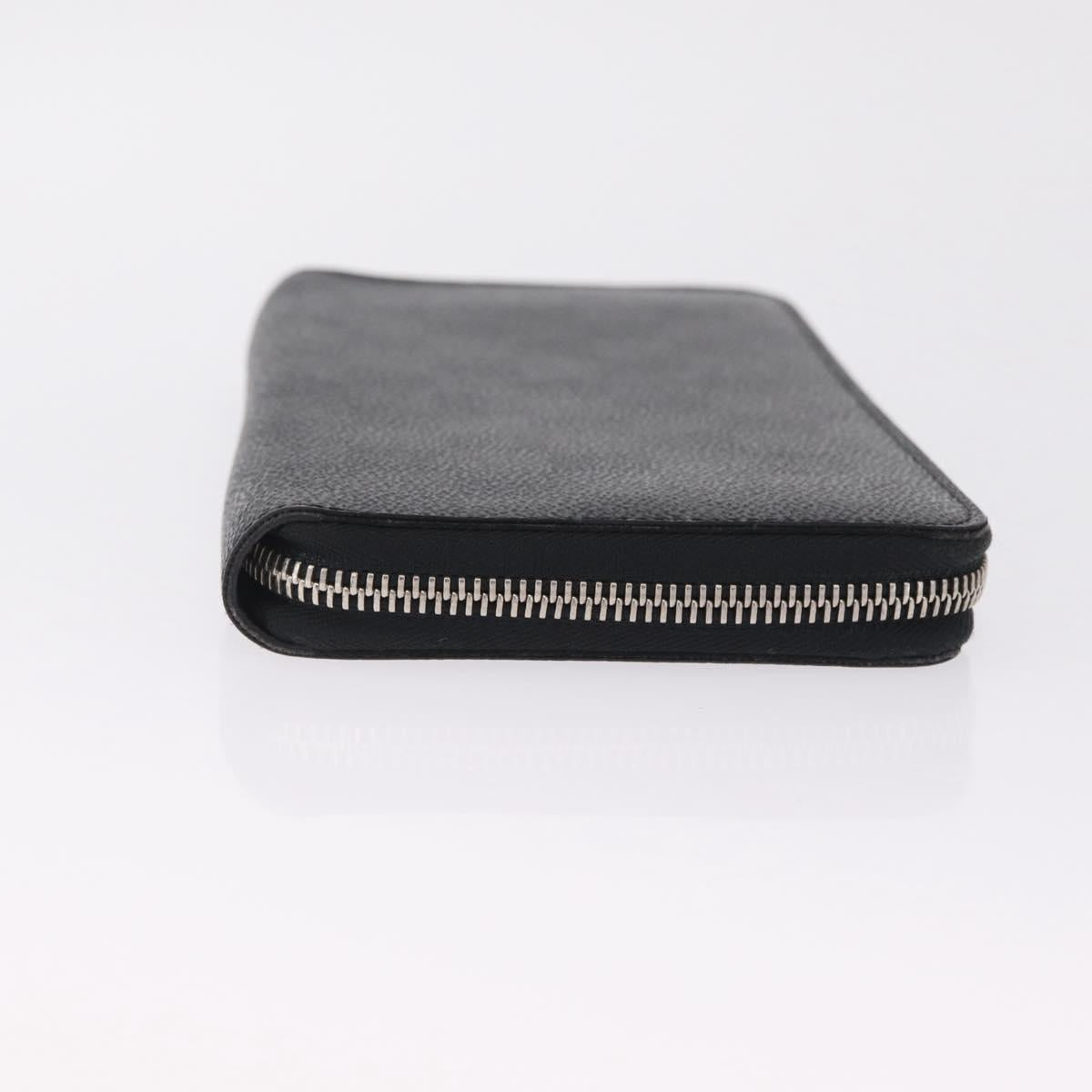 LOUIS VUITTON Damier Graphite Zippy Organizer Long Wallet N63077 LV Auth 213172M