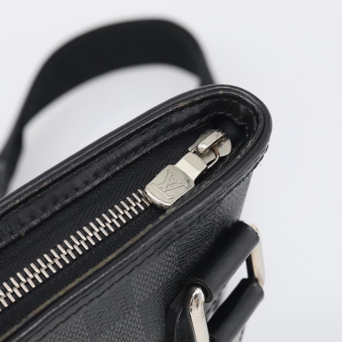 LOUIS VUITTON Damier Graphite Tomas Shoulder Bag N58028 LV Auth 213175V