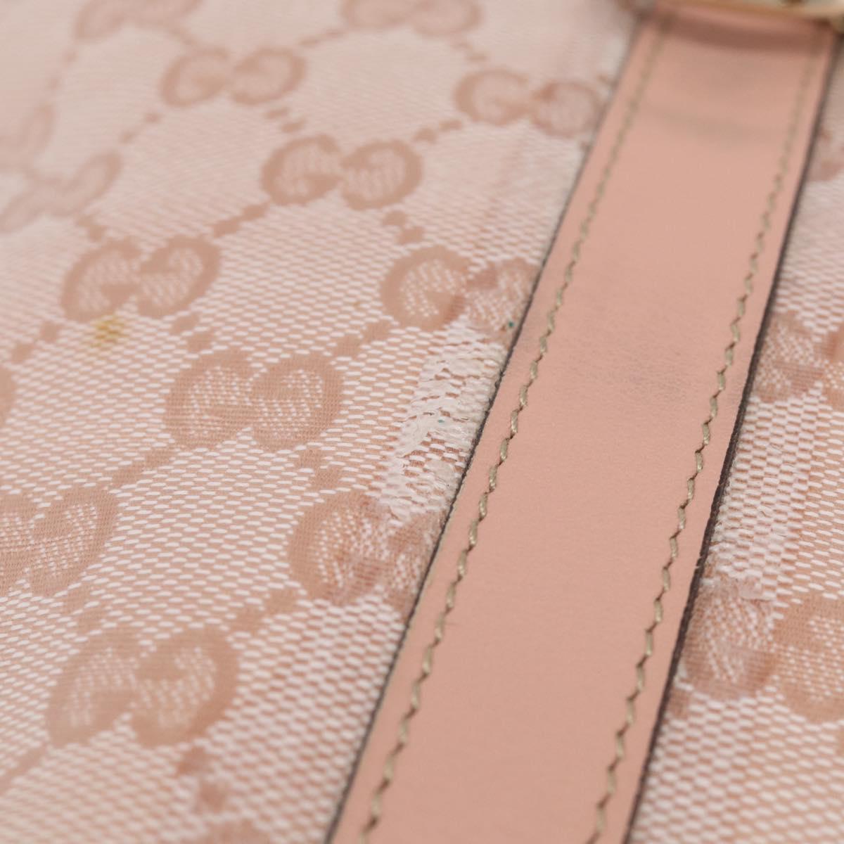 GUCCI GG Crystal Tote Bag Coated Canvas Pink Gold 141470 Auth 213177V