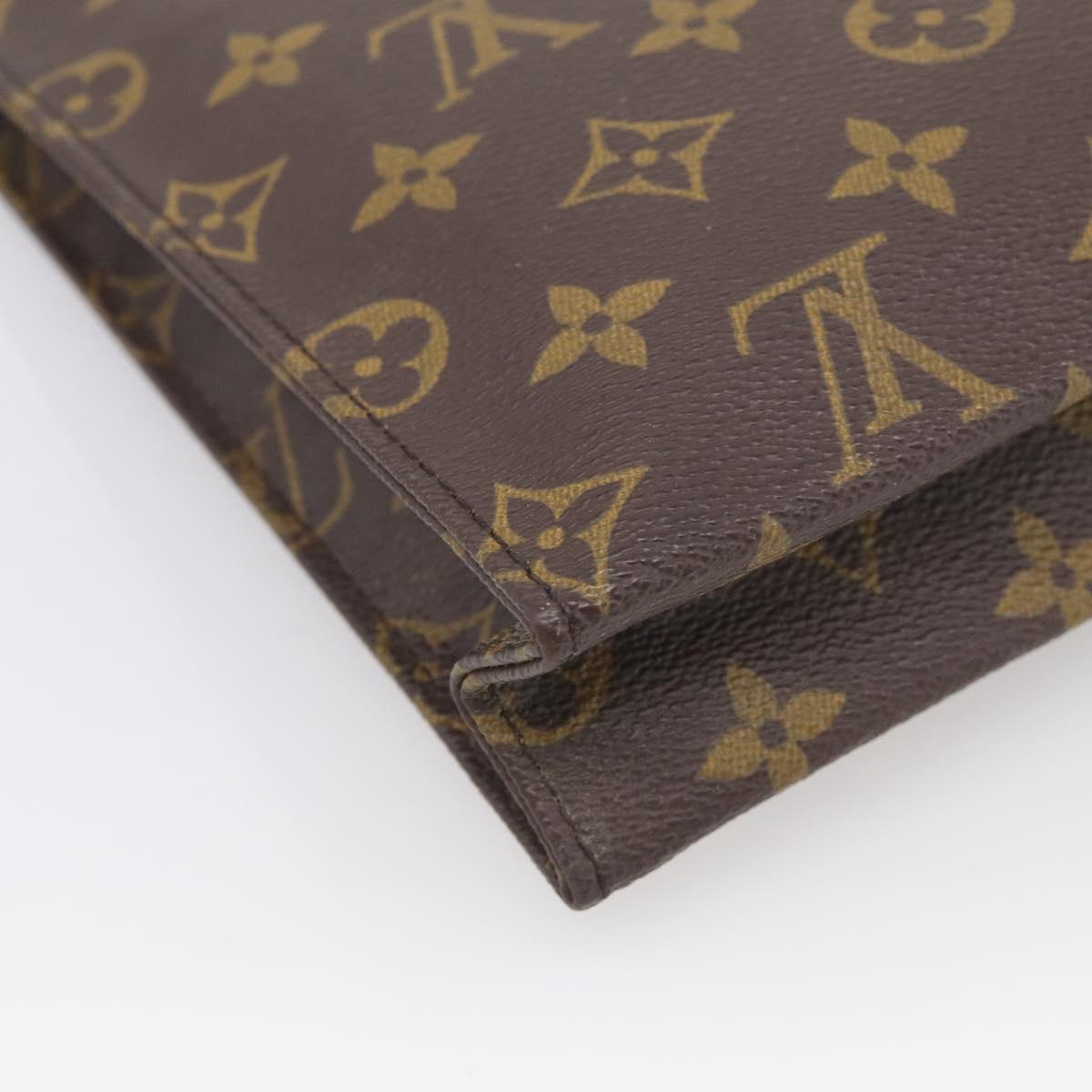 LOUIS VUITTON Monogram Poche Toilette 26 Pouch M47542 LV Auth 213196