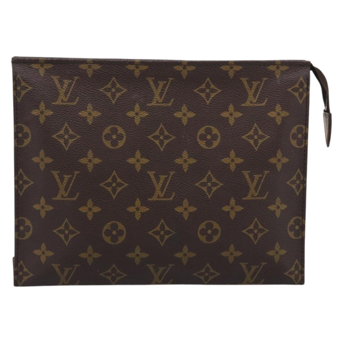 LOUIS VUITTON Monogram Poche Toilette 26 Pouch M47542 LV Auth 213196