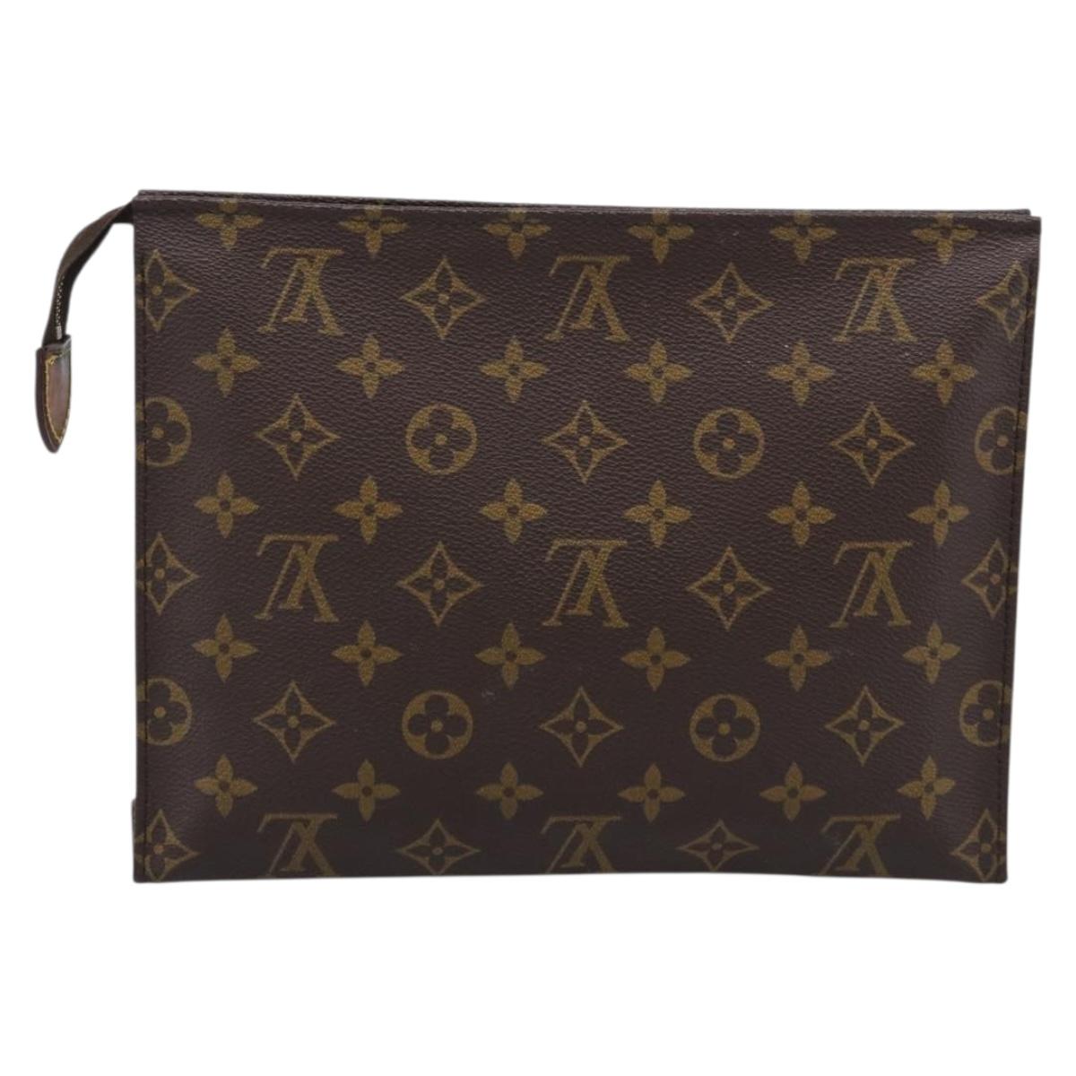 LOUIS VUITTON Monogram Poche Toilette 26 Pouch M47542 LV Auth 213196