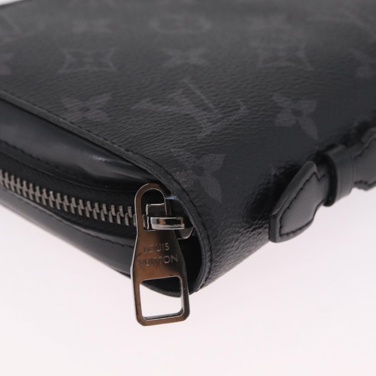 LOUIS VUITTON Monogram Eclipse Zippy XL Travel Case M61698 LV Auth 213197M