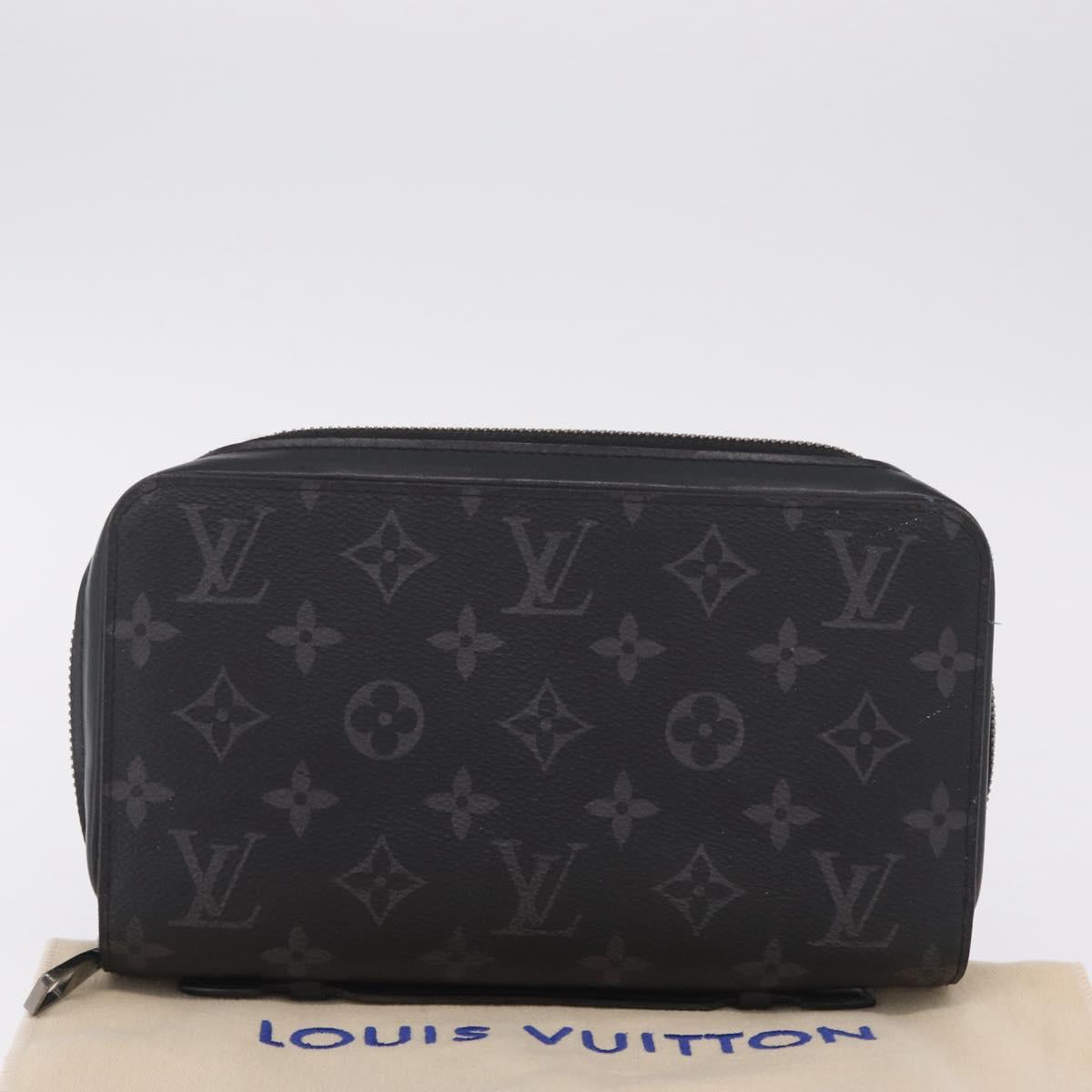 LOUIS VUITTON Monogram Eclipse Zippy XL Travel Case M61698 LV Auth 213197M
