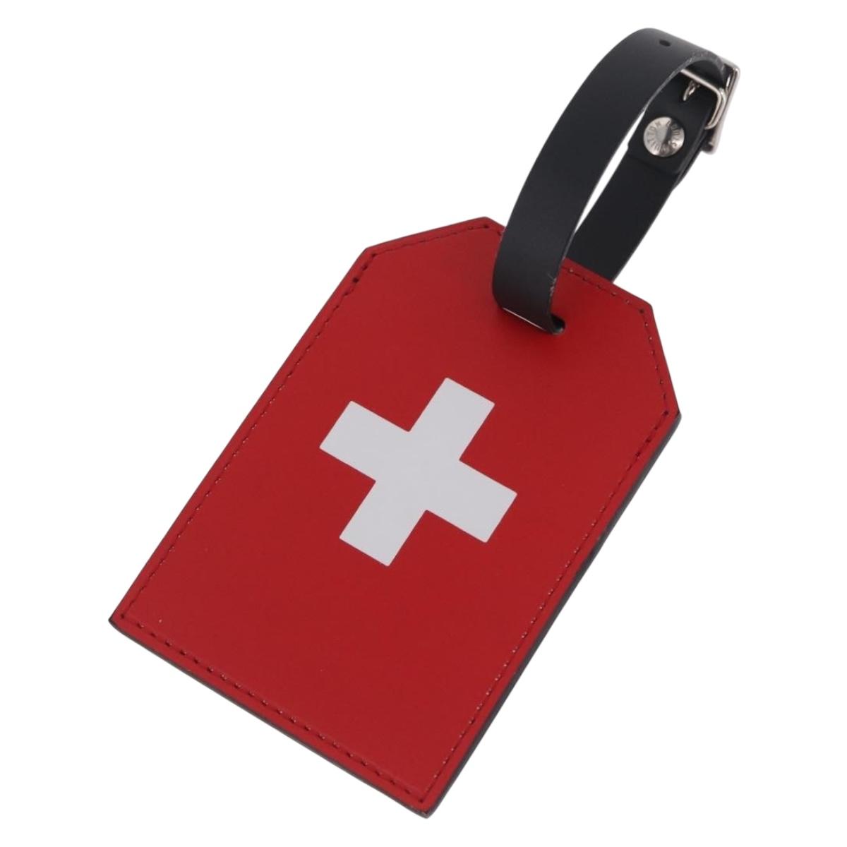 LOUIS VUITTON Epi Name Tag Switzerland World Cup Limited Edition Auth 213259M