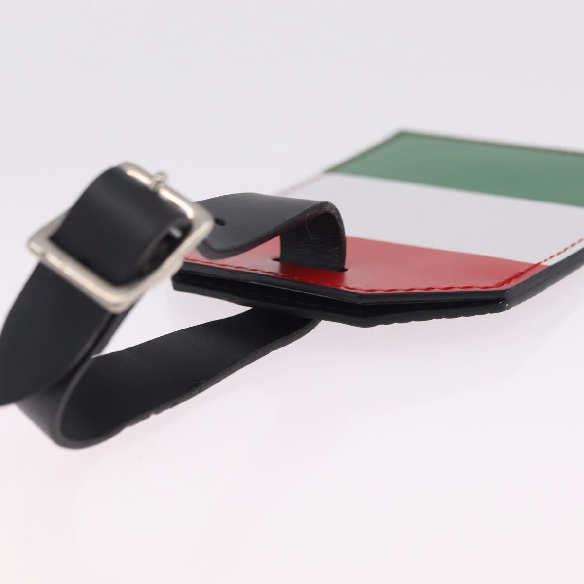 LOUIS VUITTON Epi Name Tag Italy World Cup Limited Edition Black LV Auth 213260M