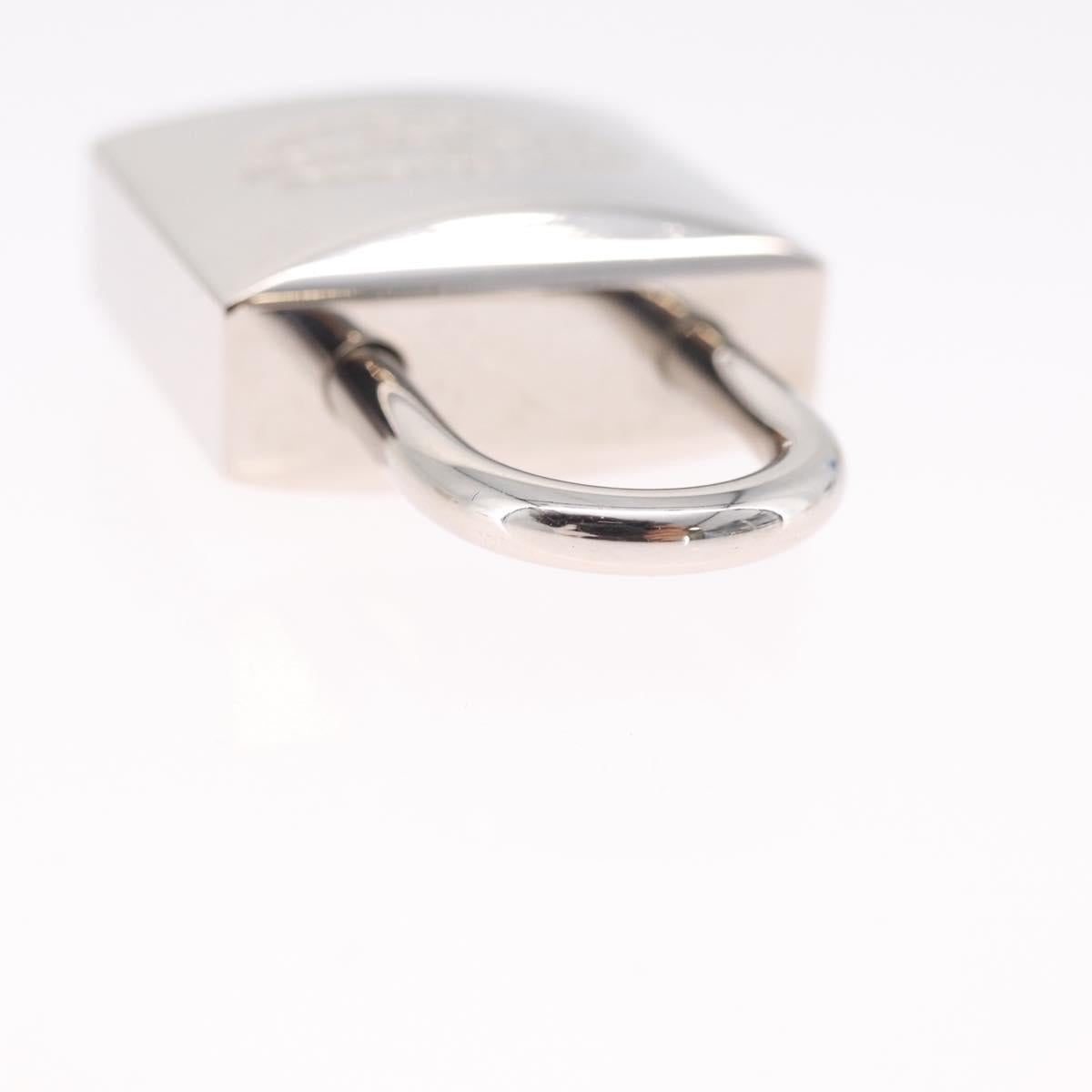 LOUIS VUITTON Padlock metal Silver LV Auth 213266V