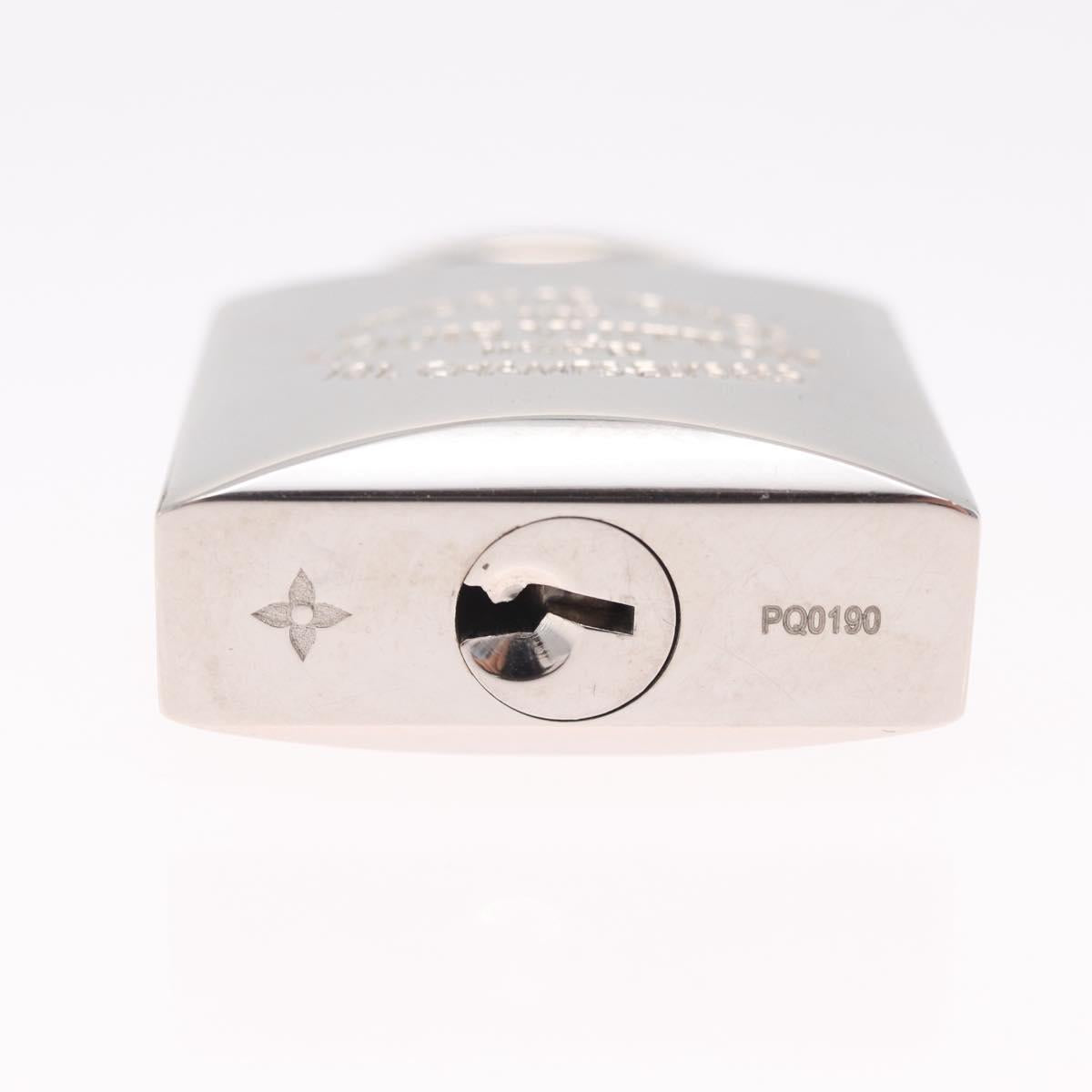LOUIS VUITTON Padlock metal Silver LV Auth 213266V