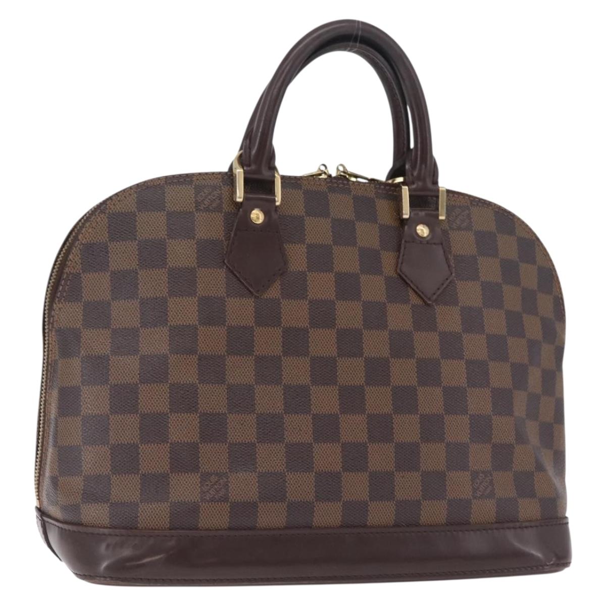 LOUIS VUITTON Damier Ebene Alma PM Hand Bag N53151 LV Auth 213267A