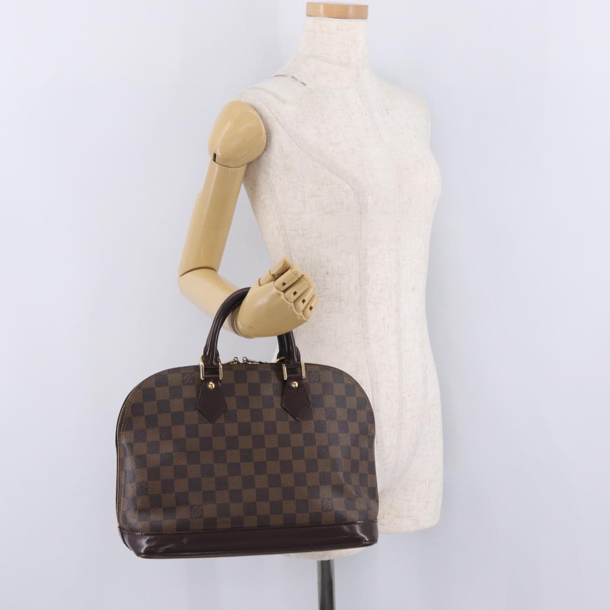 LOUIS VUITTON Damier Ebene Alma PM Hand Bag N53151 LV Auth 213267A