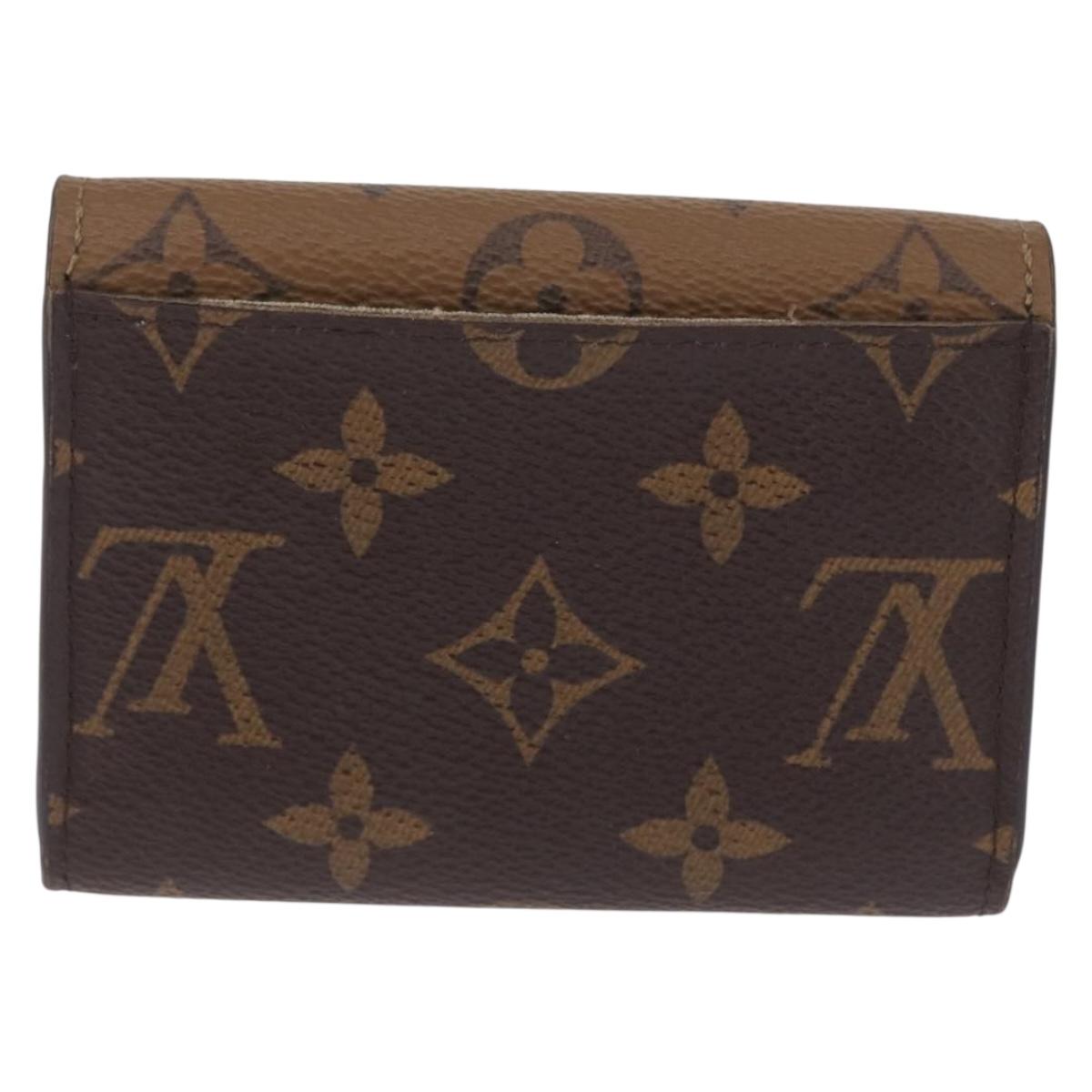 LOUIS VUITTON Monogram Reverse Porte Monnaie Rosary Purse M82333 LV Auth 213271V