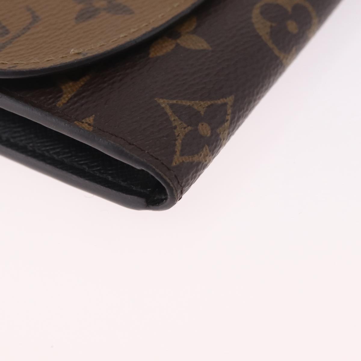 LOUIS VUITTON Monogram Reverse Porte Monnaie Rosary Purse M82333 LV Auth 213271V