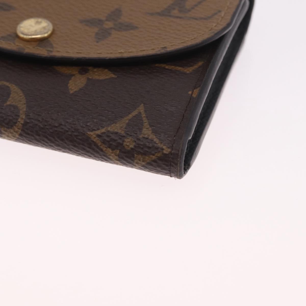 LOUIS VUITTON Monogram Reverse Porte Monnaie Rosary Purse M82333 LV Auth 213271V