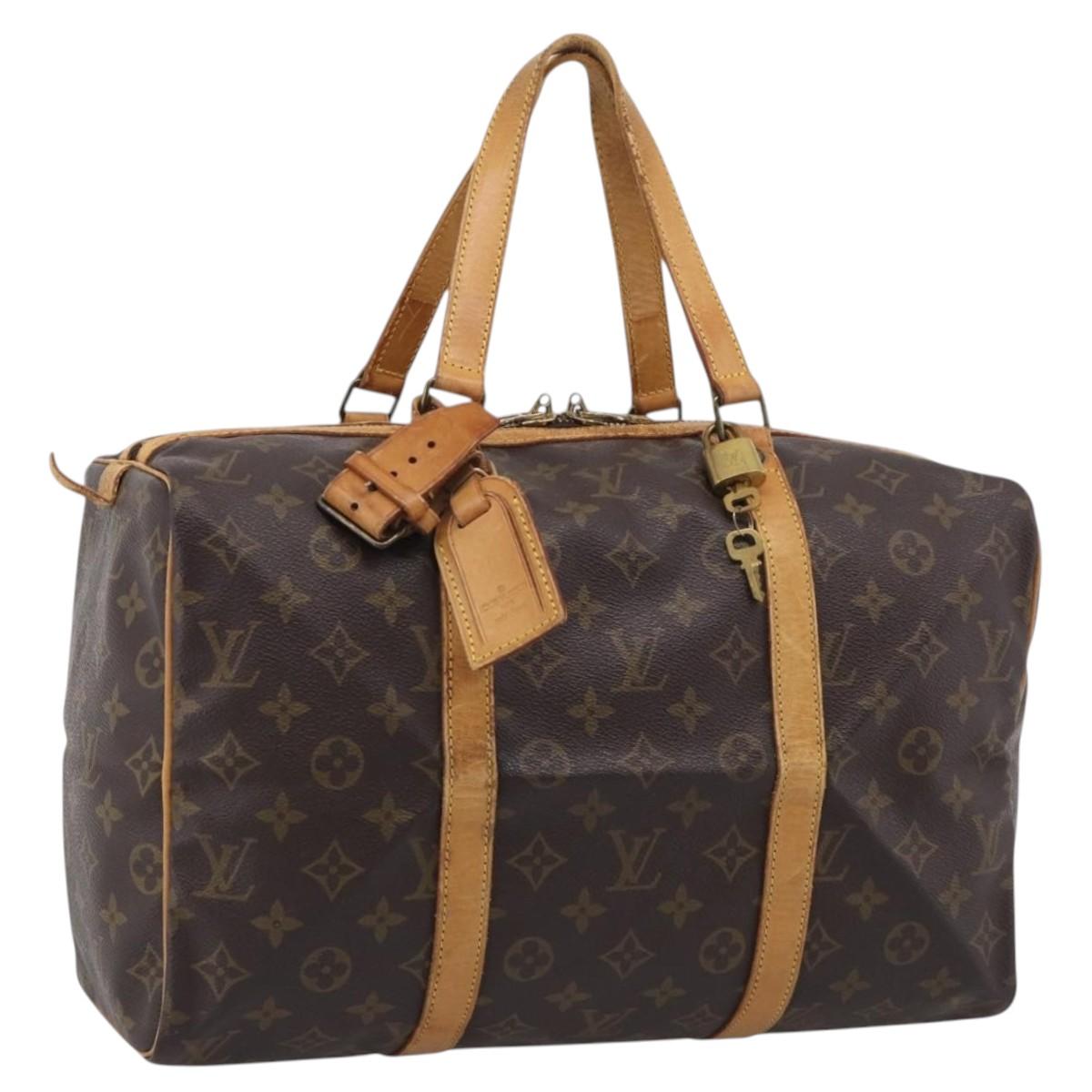 LOUIS VUITTON Monogram Sac Souple 35 Boston Bag M41626 LV Auth 213273