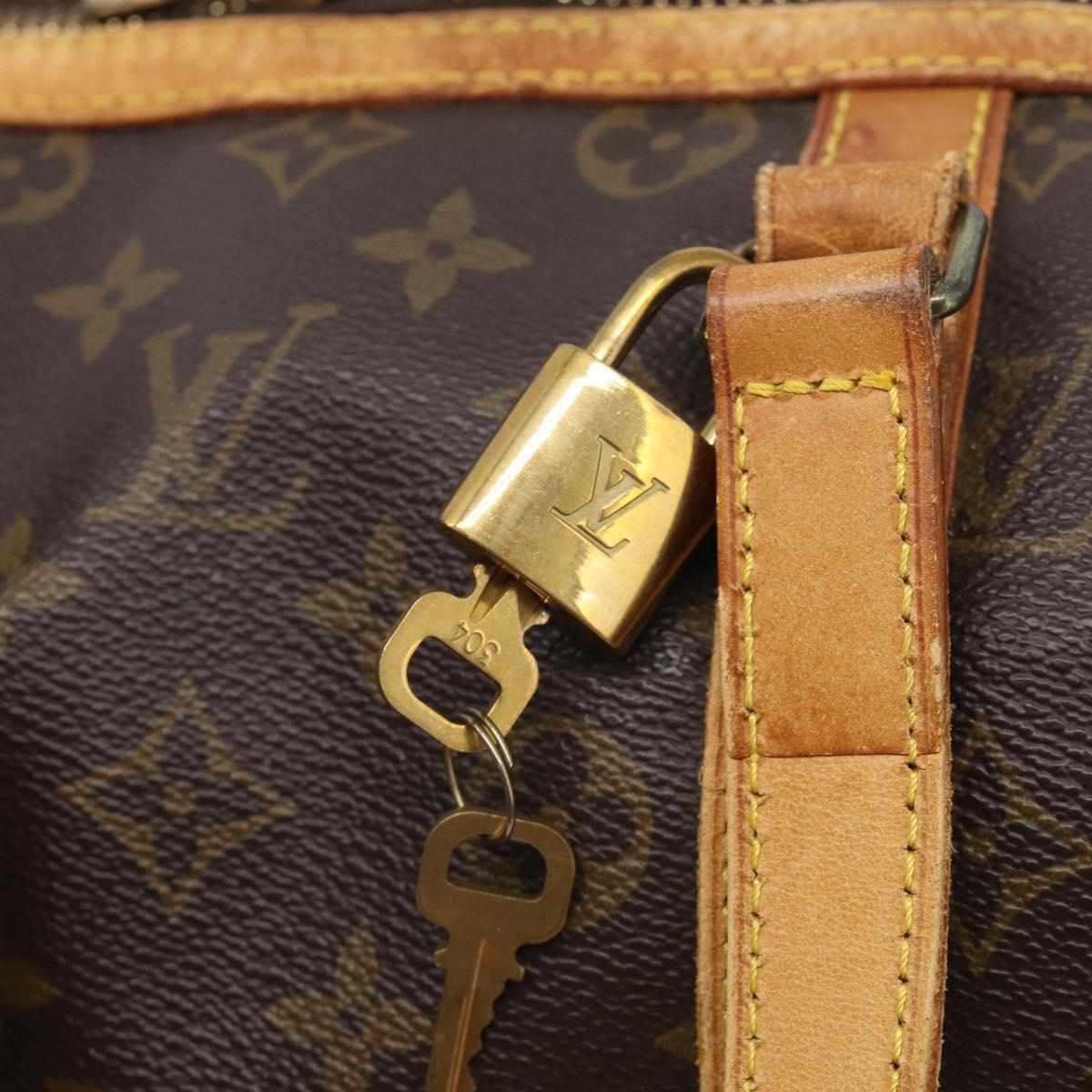 LOUIS VUITTON Monogram Sac Souple 35 Boston Bag M41626 LV Auth 213273