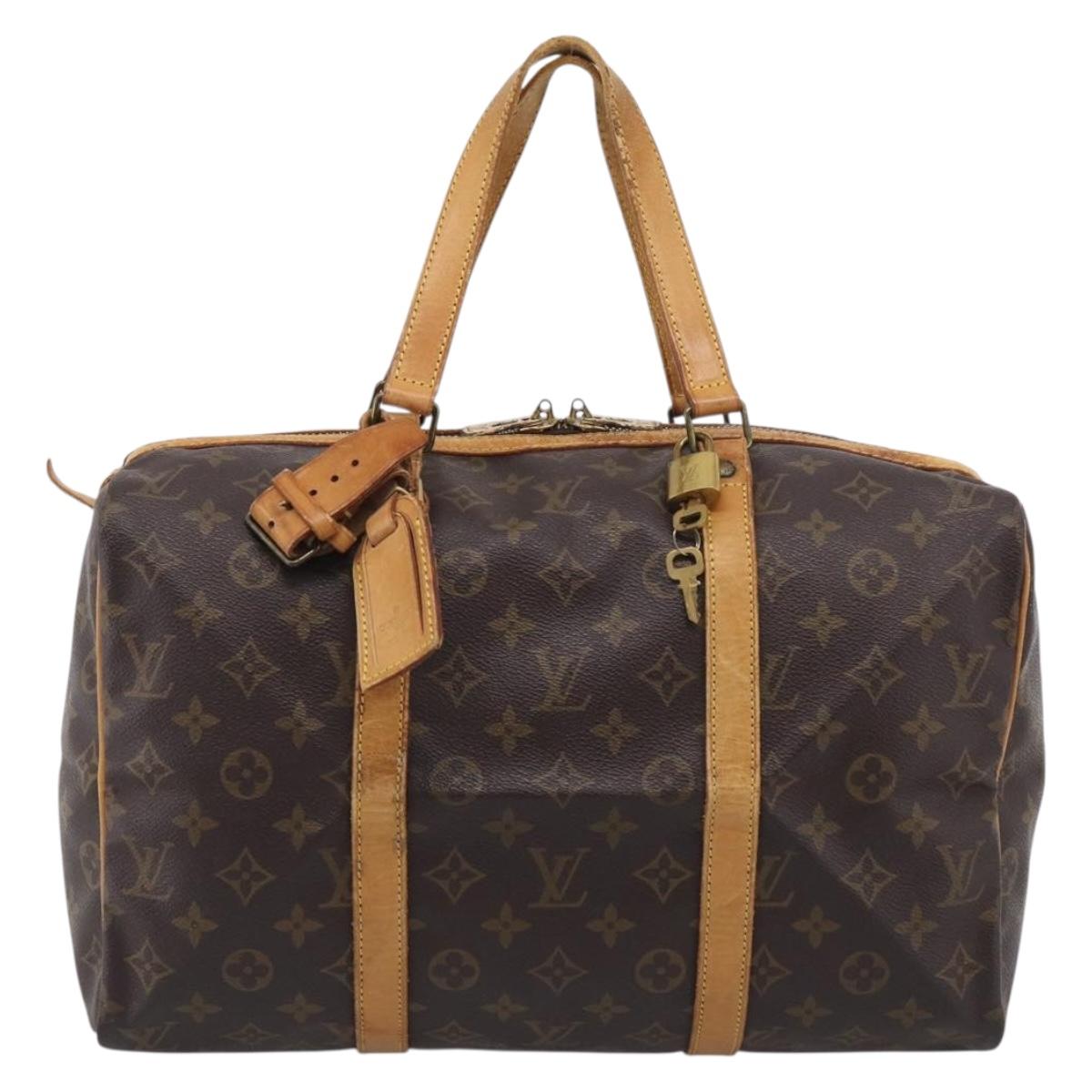 LOUIS VUITTON Monogram Sac Souple 35 Boston Bag M41626 LV Auth 213273