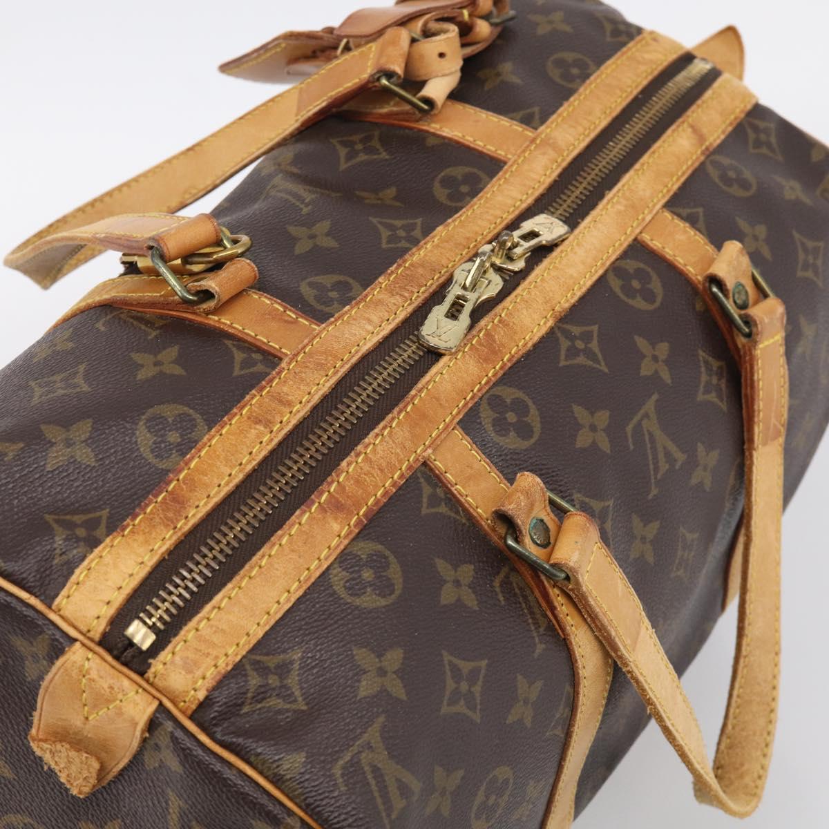 LOUIS VUITTON Monogram Sac Souple 35 Boston Bag M41626 LV Auth 213273