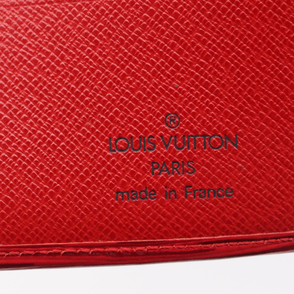 LOUIS VUITTON Epi Portefeuille Marco Bifold Wallet Red M63547 LV Auth 213275A
